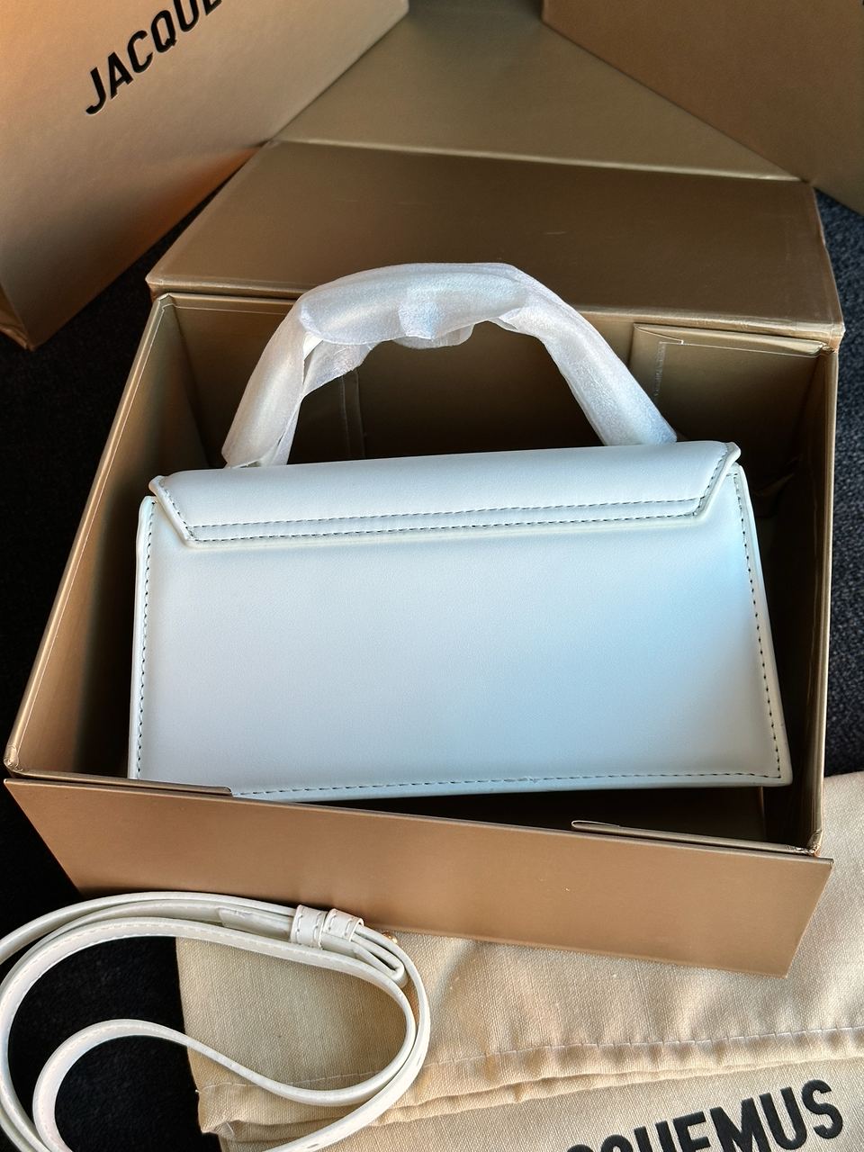 Jacquemus Le Chiquito Long White Leather Top - 9