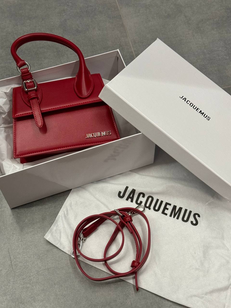 Jacquemus Le Chiquito Moyen Boucle Red - 2