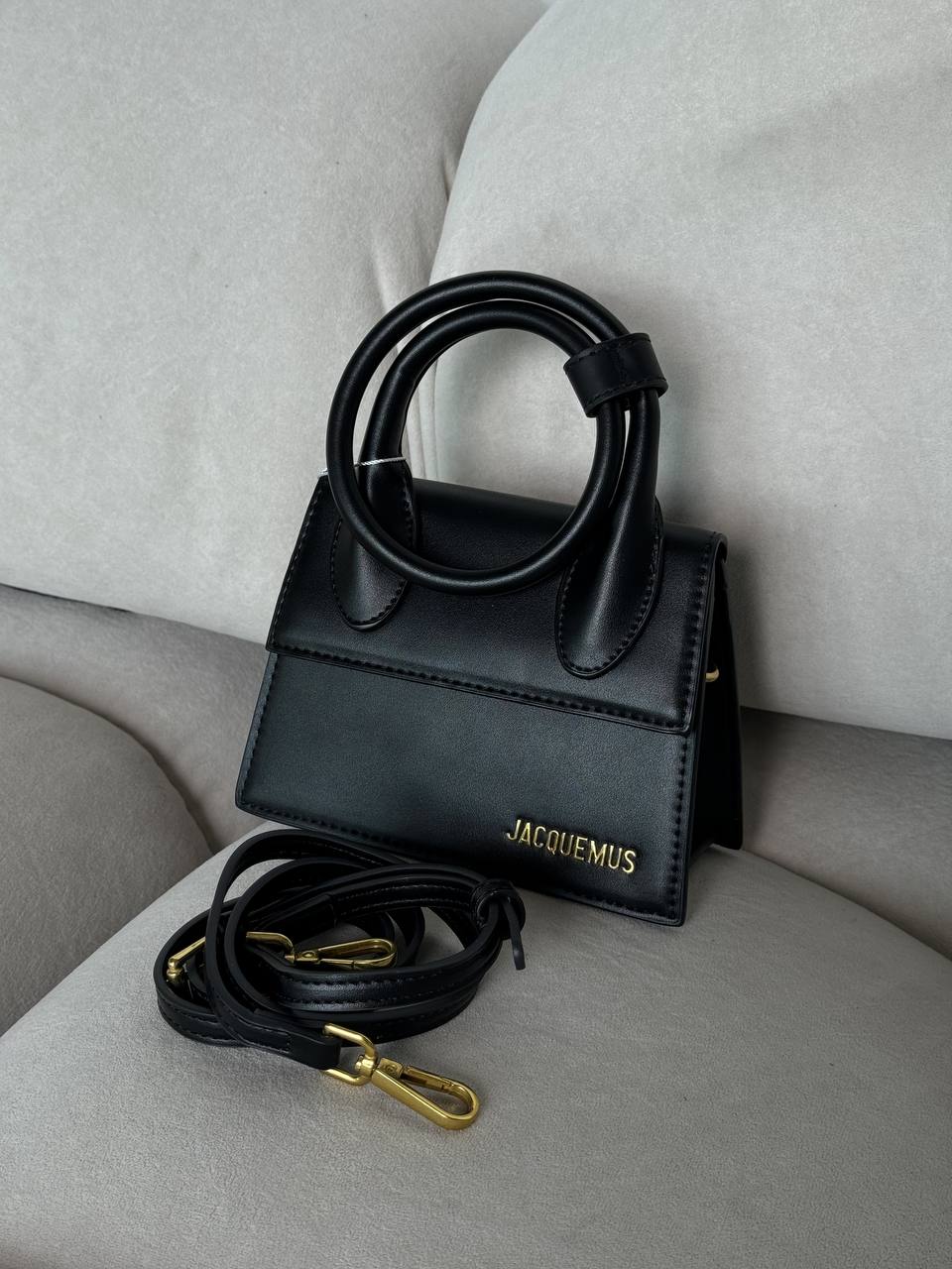 Jacquemus Le Chiquito Noeud Bag Black - 2