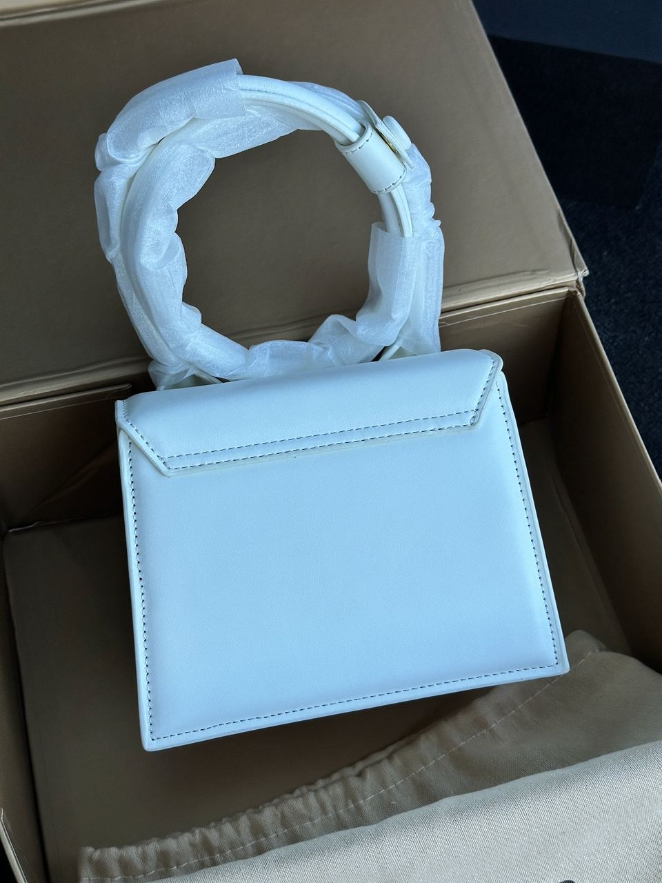 Jacquemus Le Chiquito Noeud Bag White - 4