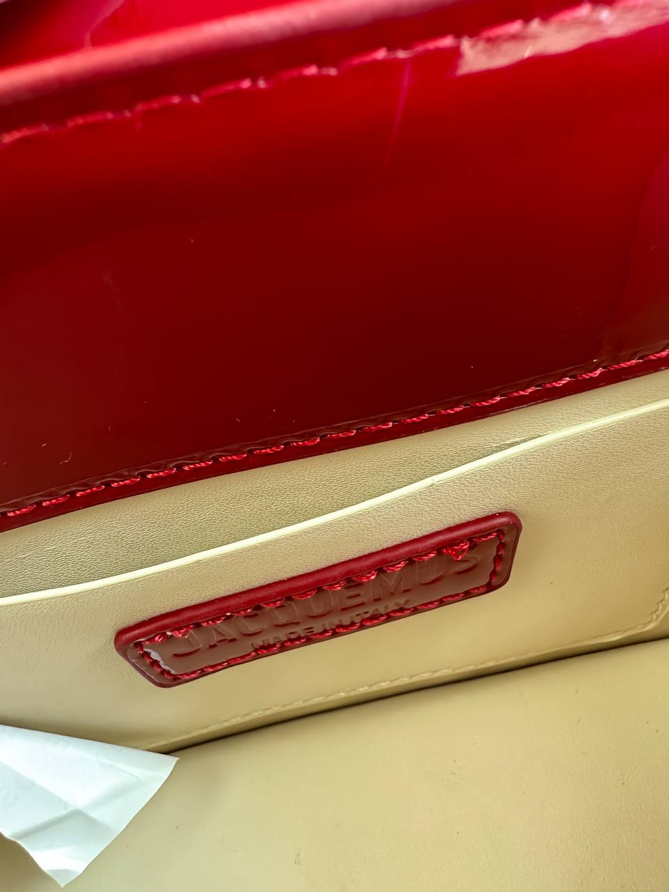 Jacquemus Le Grand Bambino Patent Leather Bag in Red - 21