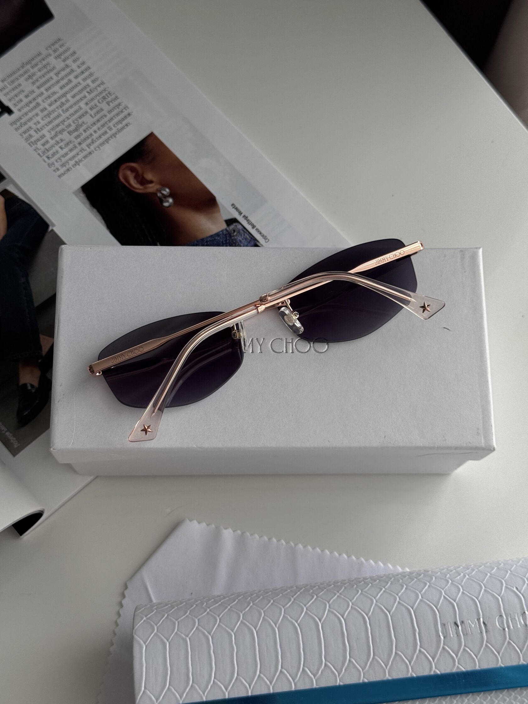 Jimmy Choo Blue/Rose Gold JC 4013D 30088G 2N - 7