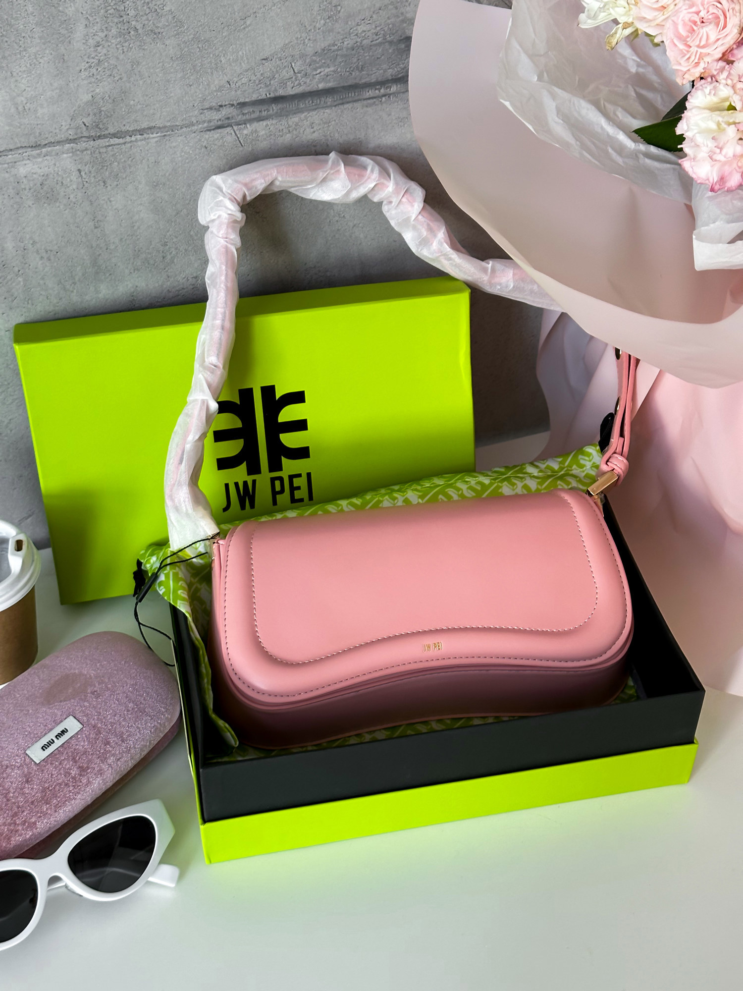JW PEI Joy Shoulder Bag Pink - 2