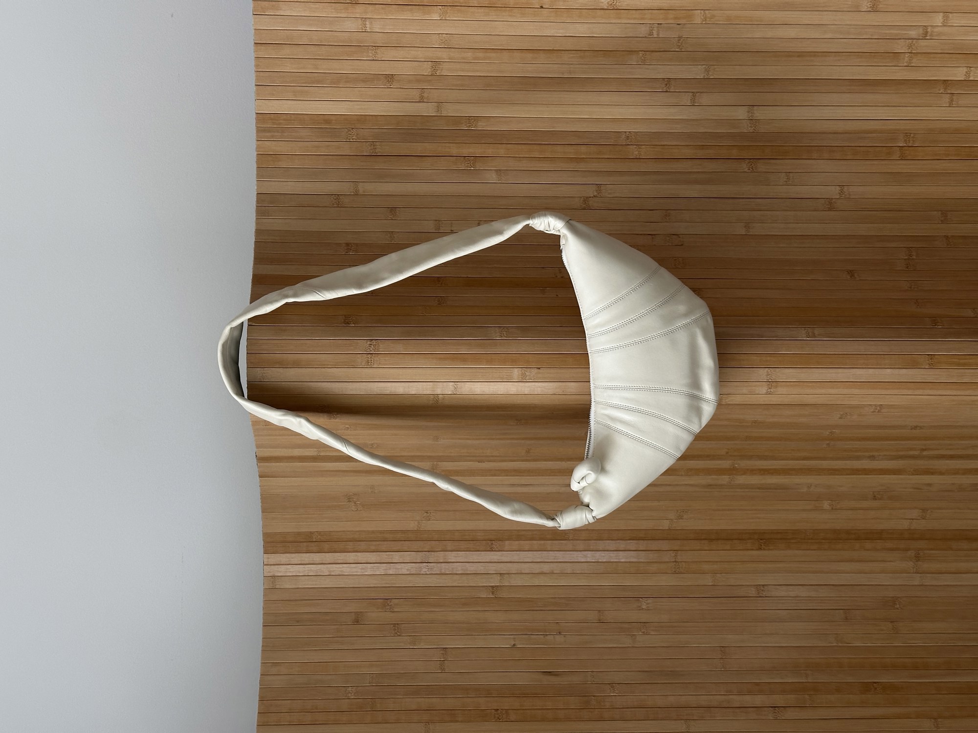 Lemaire Small Croissant Bag White - 7