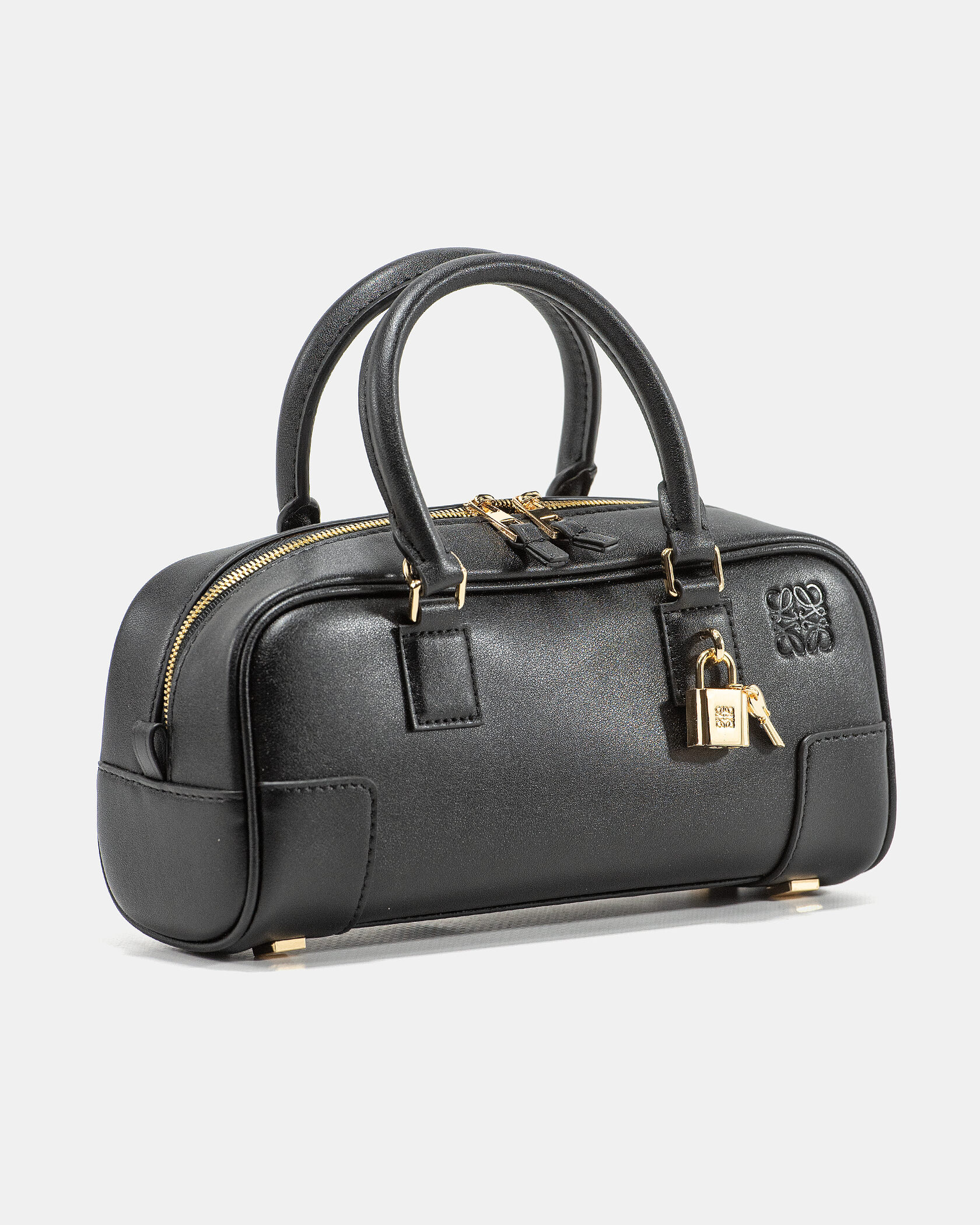 Loewe Amazona 23 Cropped Bag in Nappa Calfskin Black - 5