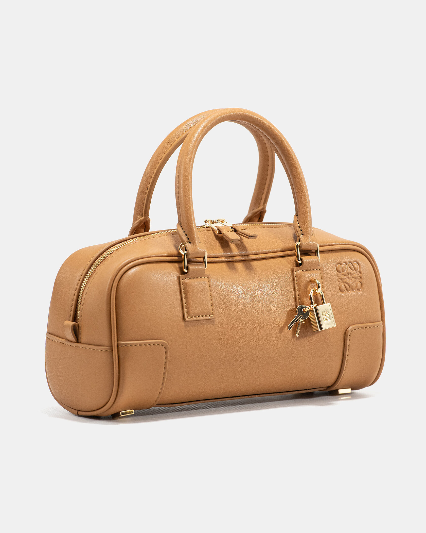 Loewe Amazona 23 Cropped Bag in Nappa Calfskin Caramel - 5