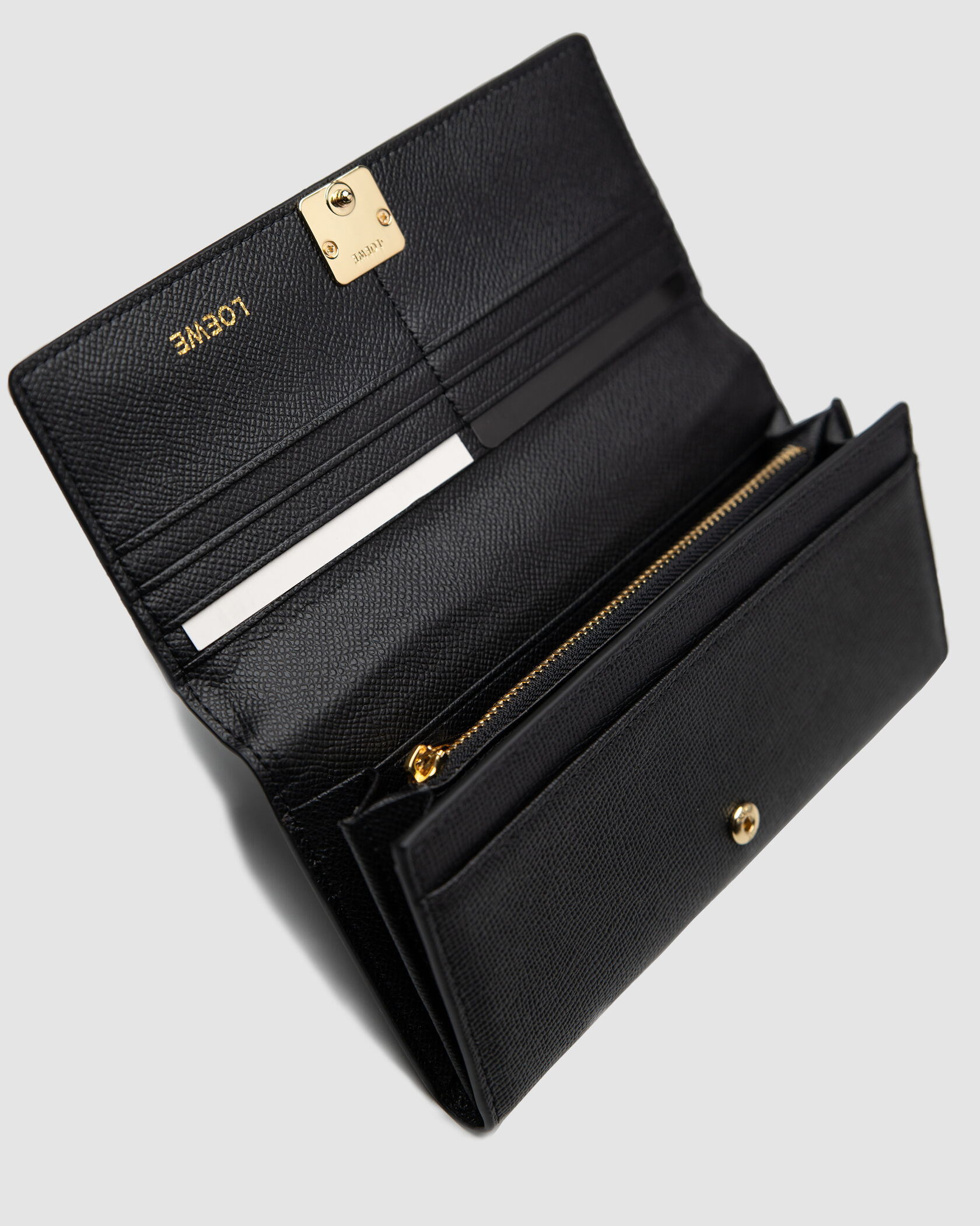 Loewe Anagram Continental Wallet in Pebble Grain Calfskin - 8