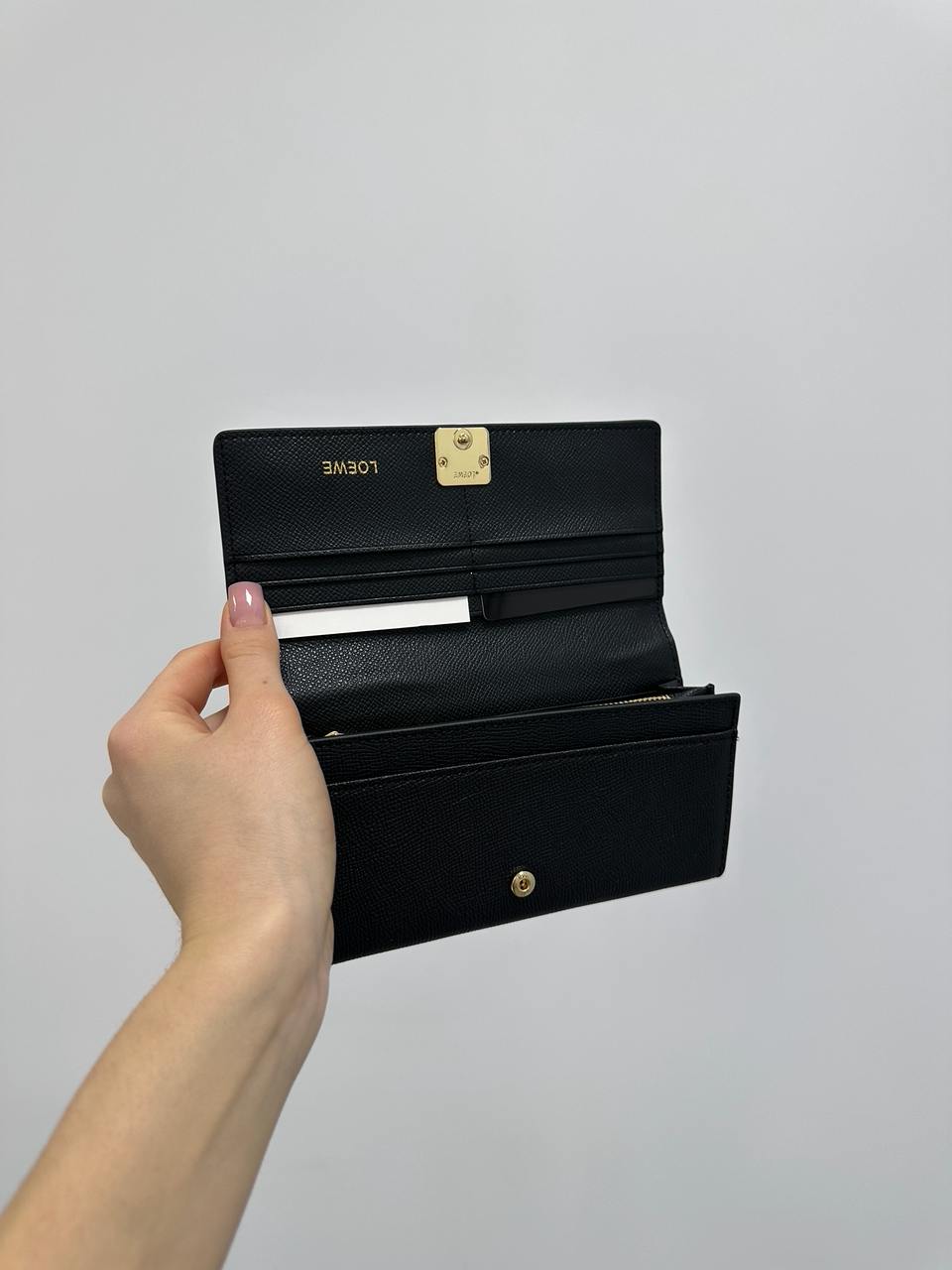 Loewe Anagram Continental Wallet in Pebble Grain Calfskin - 9