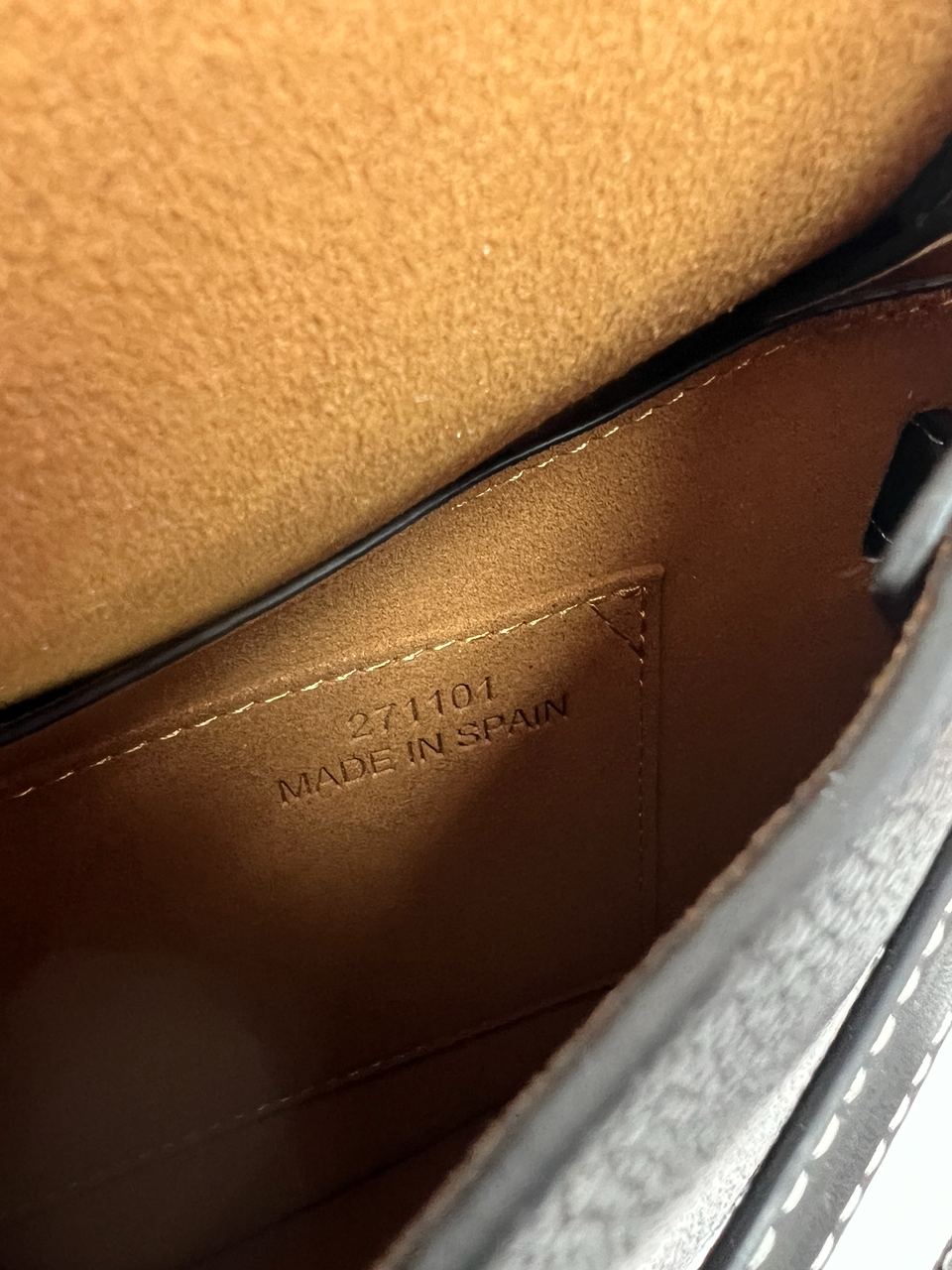 Loewe Gate Small leather and Jacquard Shoulder Bag Black - 10