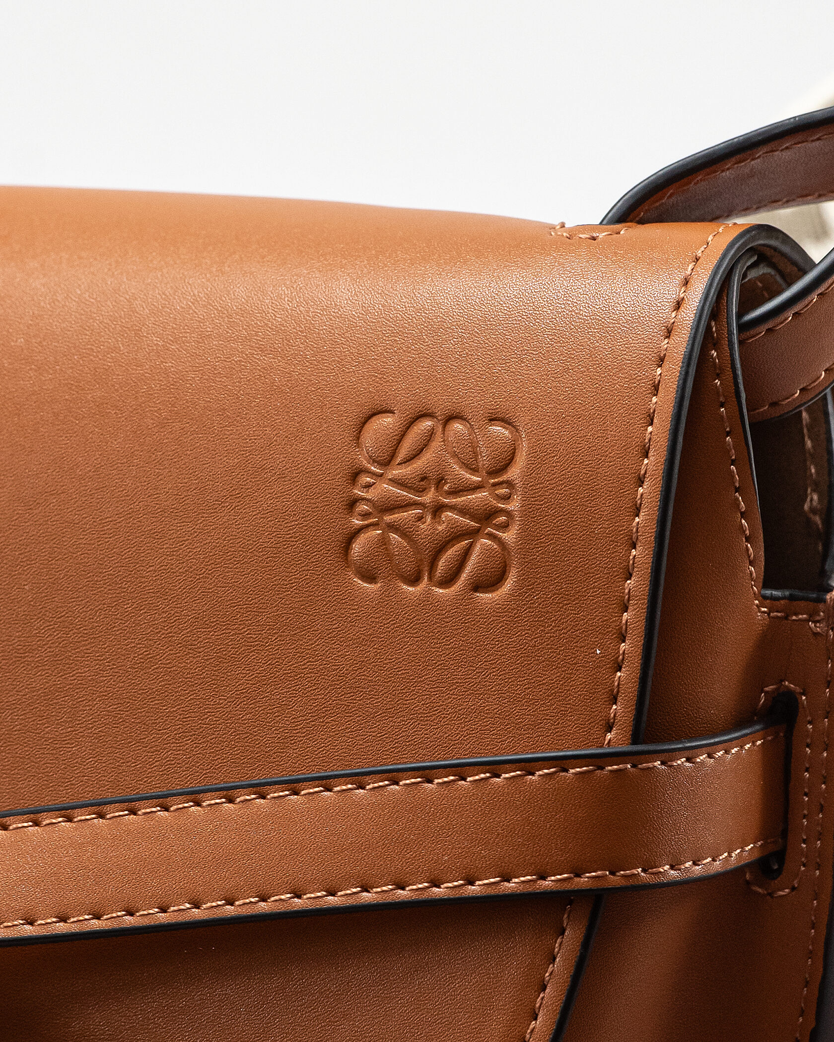 Loewe Gate Small leather and Jacquard Shoulder Bag Brown - 6