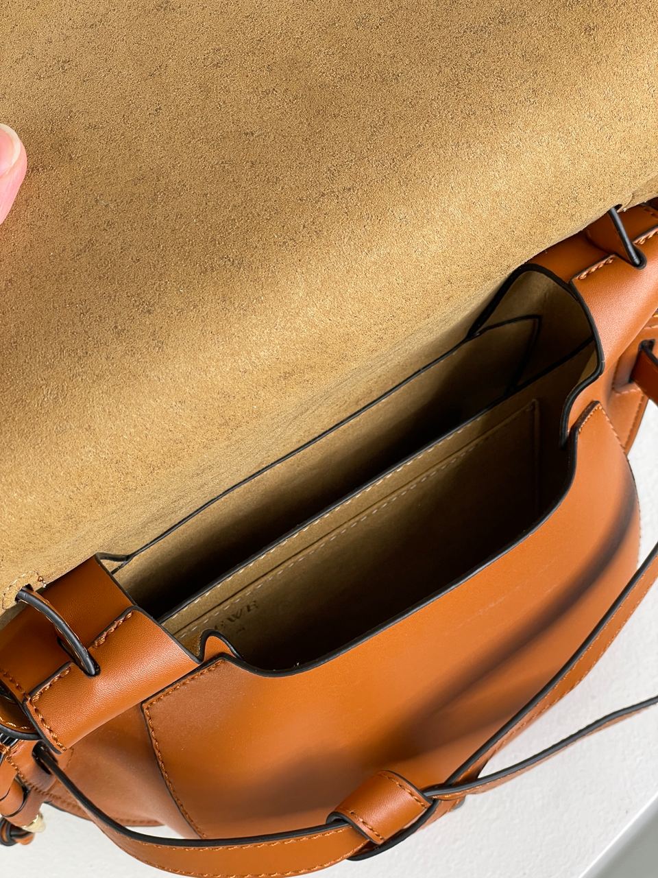 Loewe Gate Small leather and Jacquard Shoulder Bag Brown - 22