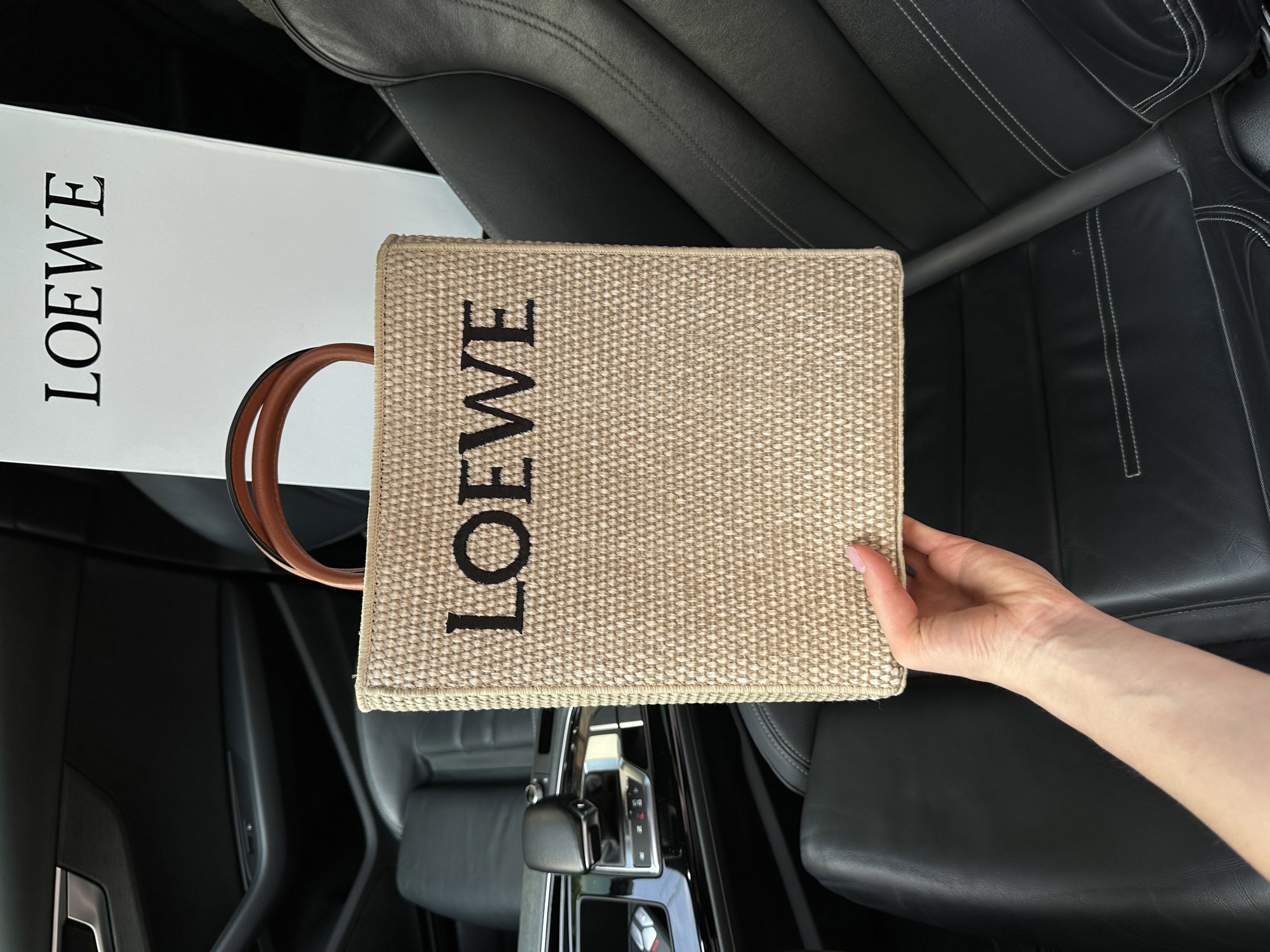 Loewe Leather-Trimmed Raffia Tote Bag - 8