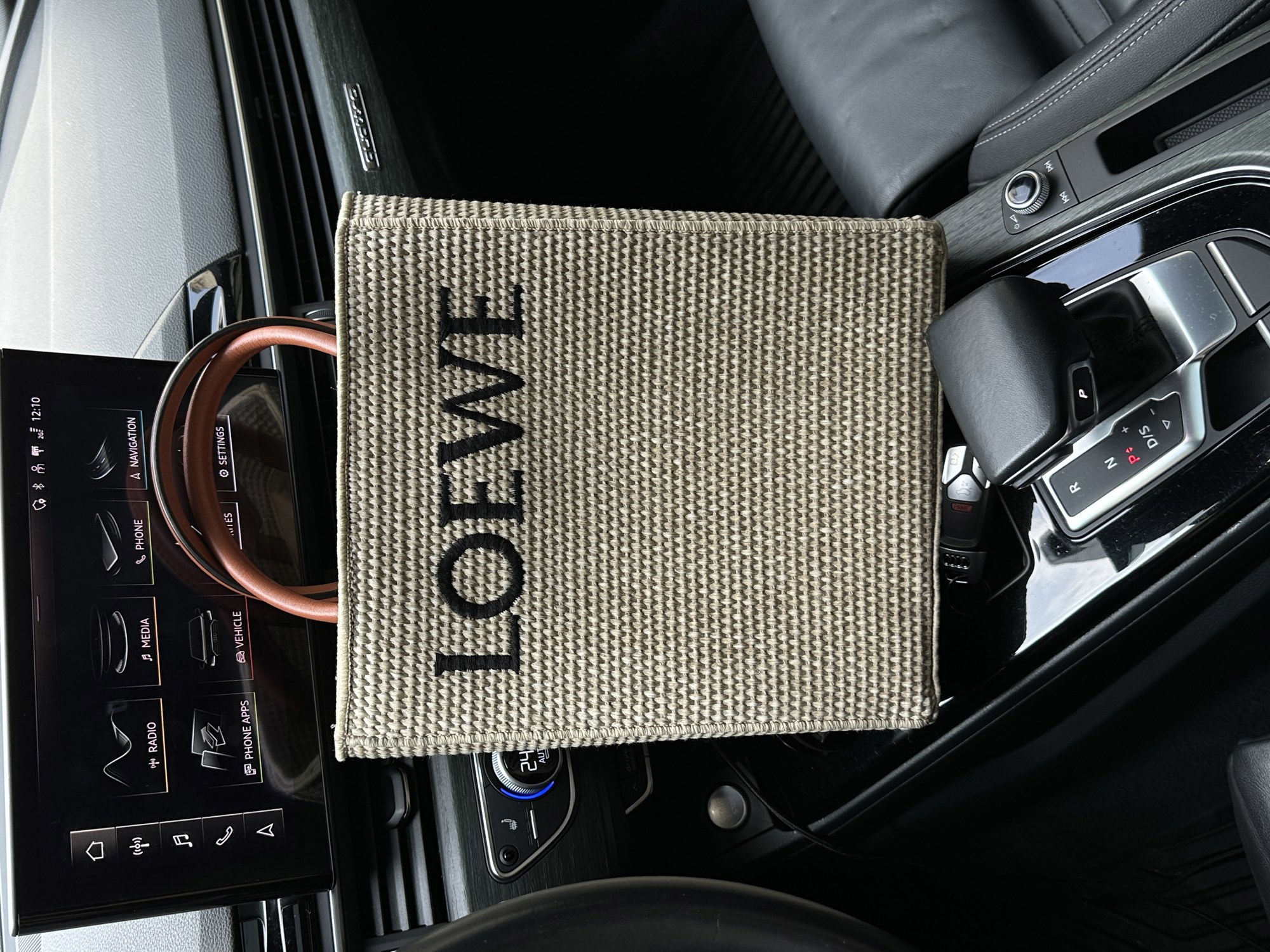 Loewe Leather-Trimmed Raffia Tote Bag - 10