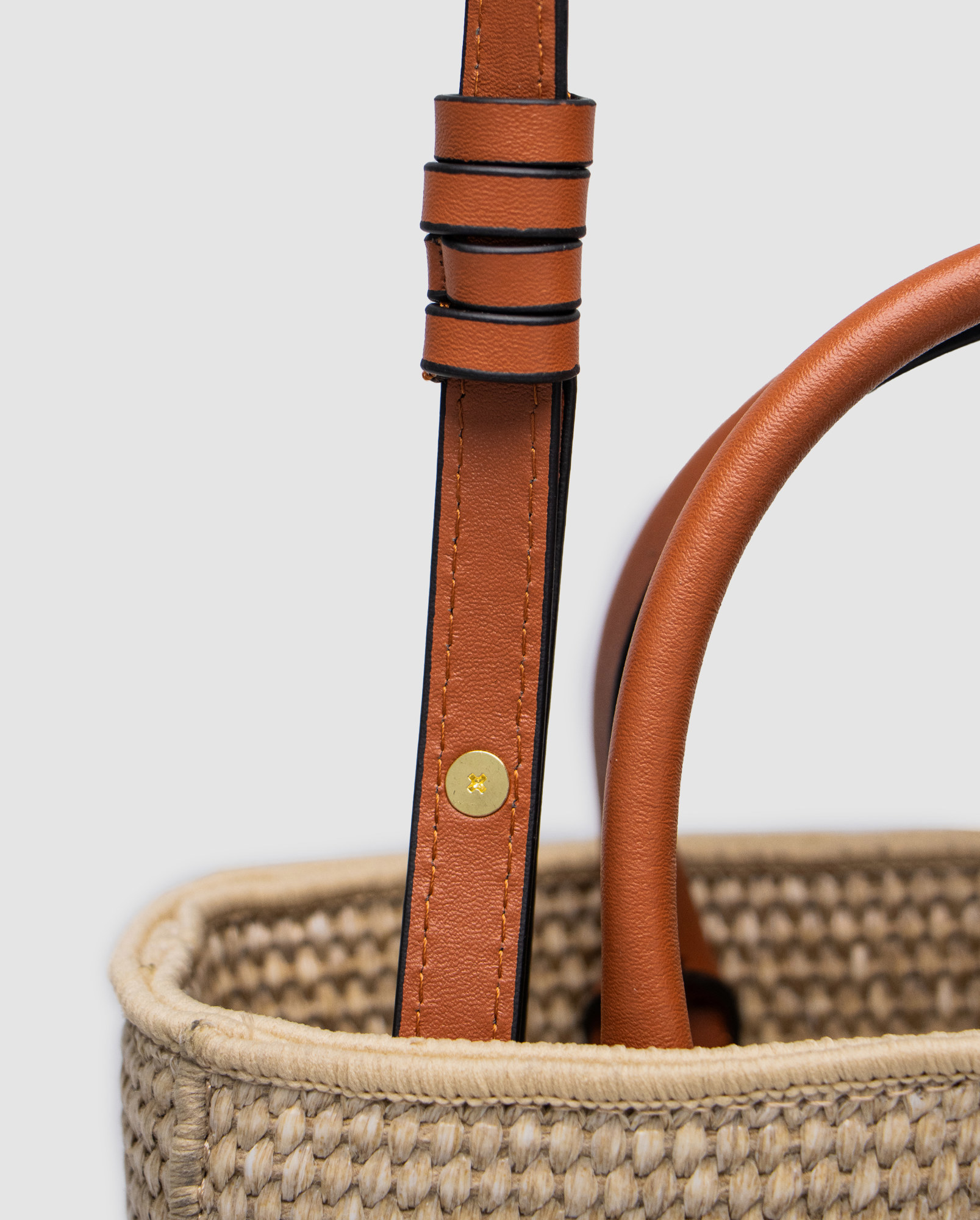 Loewe Leather-Trimmed Raffia Tote Bag - 5