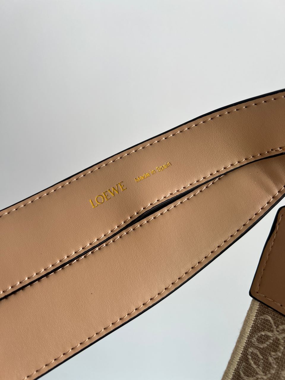 Loewe Luna Leather Shoulder Bag in Beige - 9