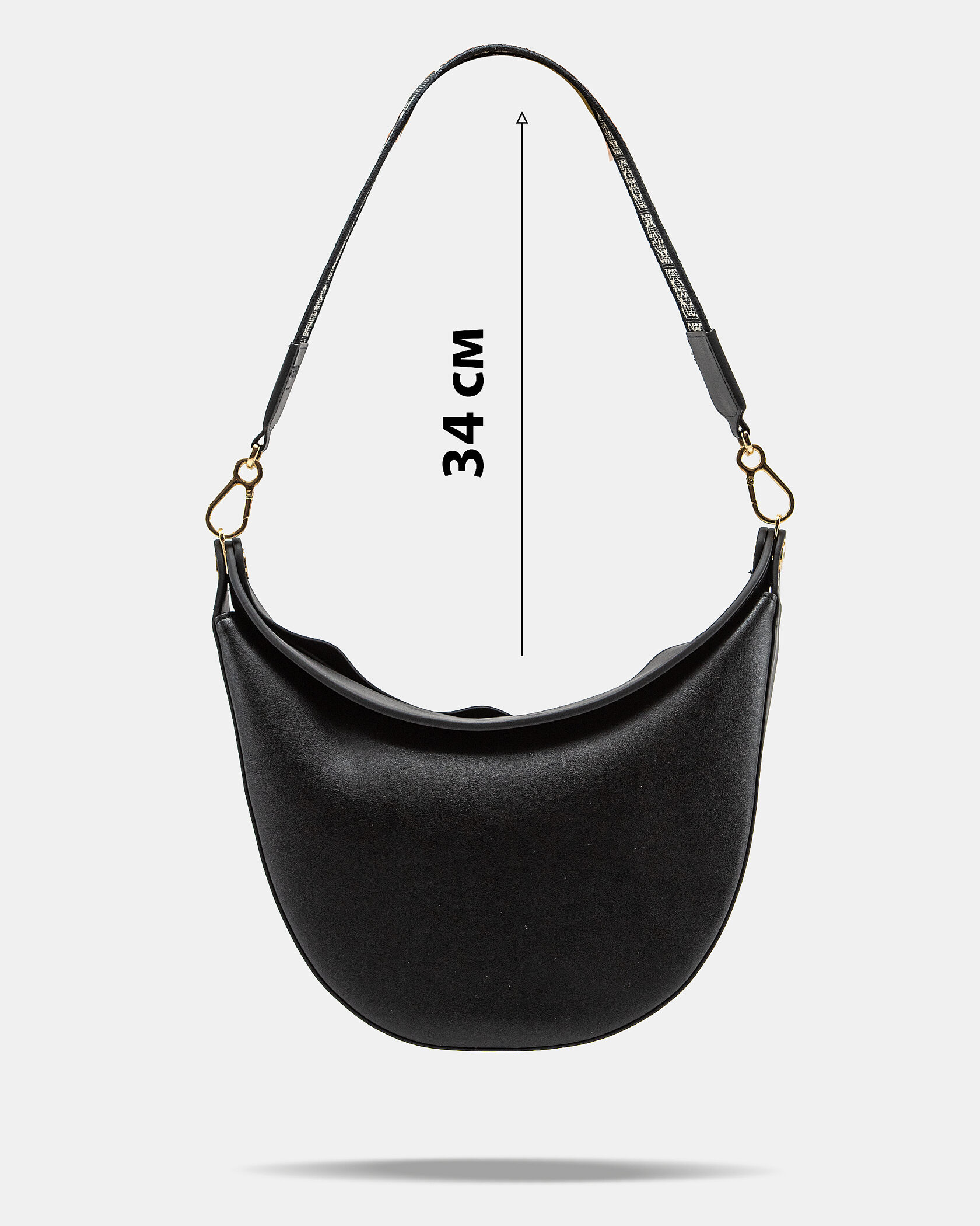 Loewe Luna Leather Shoulder Bag in Black - 4
