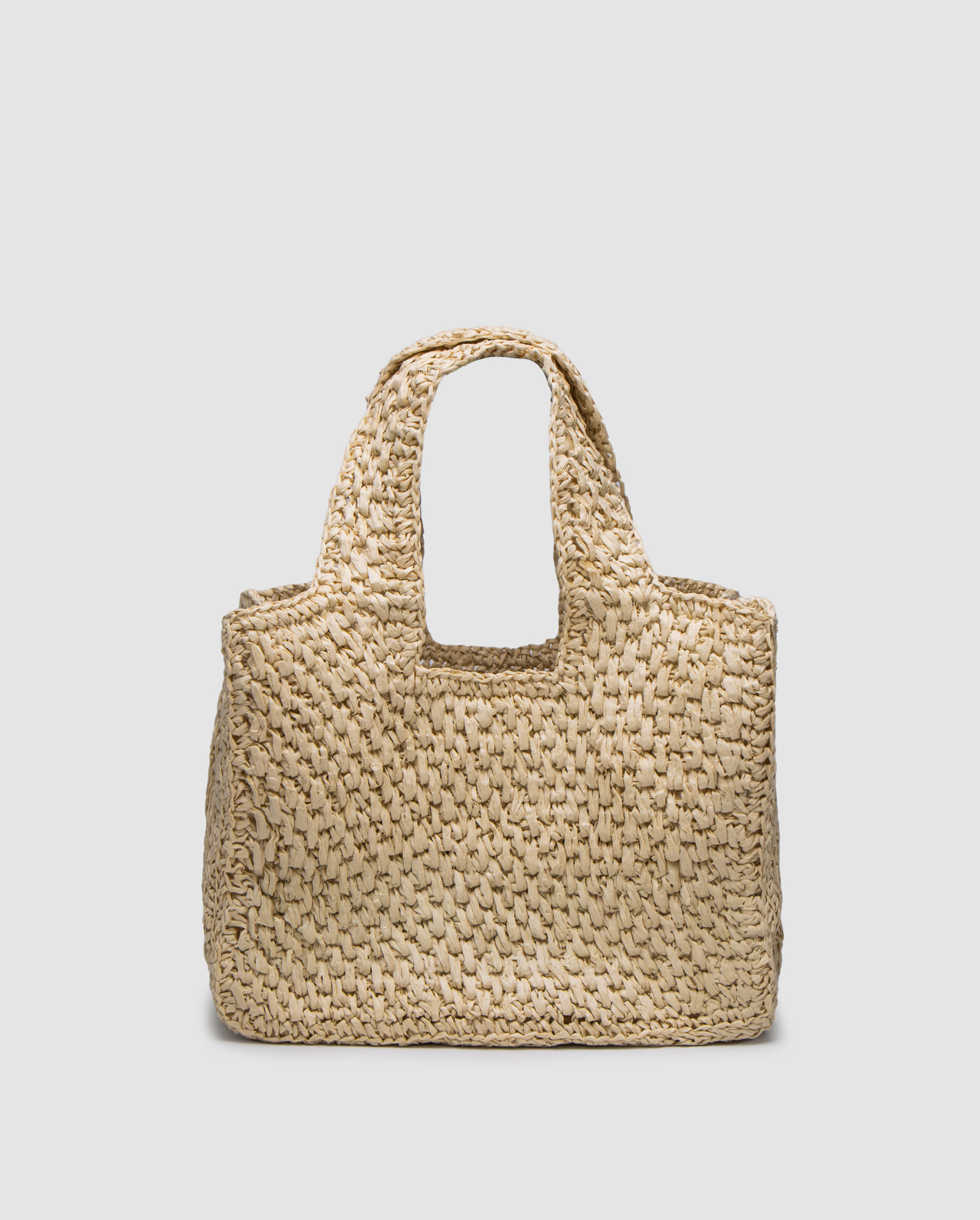 Loewe Medium Font Tote in Raffia - 2