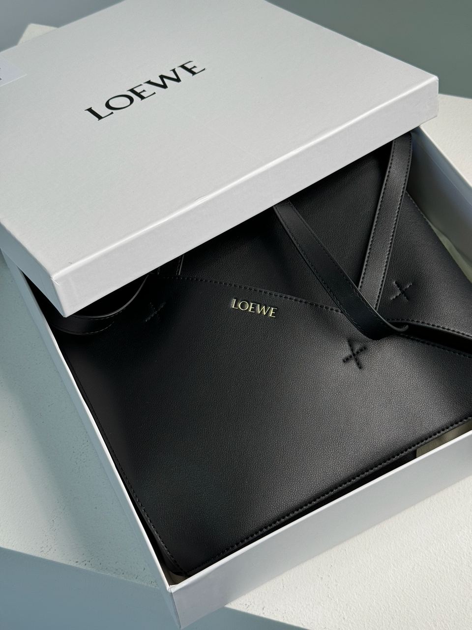 Loewe Medium Puzzle Leather Tote Bag - 4