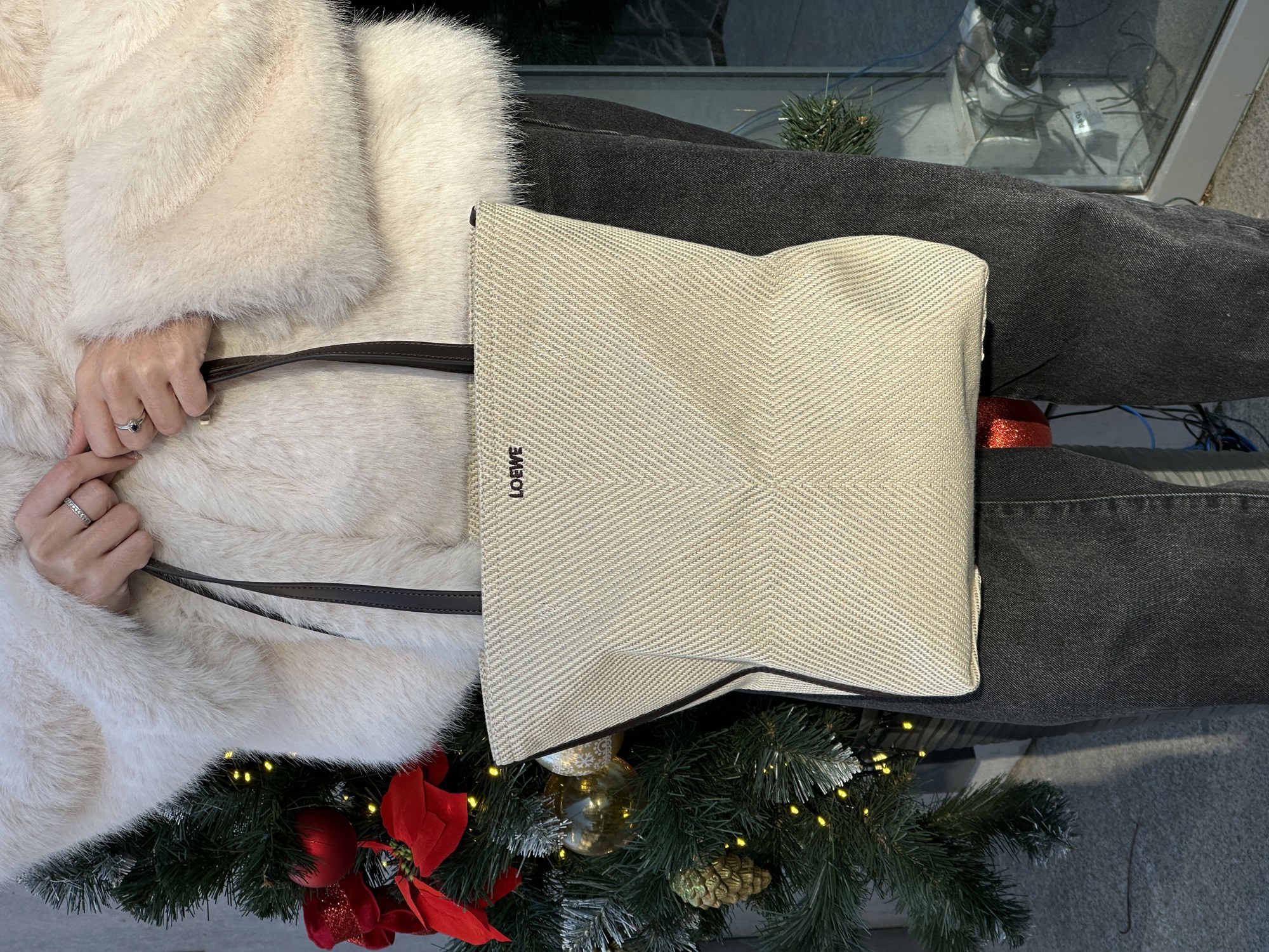 Loewe Medium Puzzle Textile Tote Bag - 7
