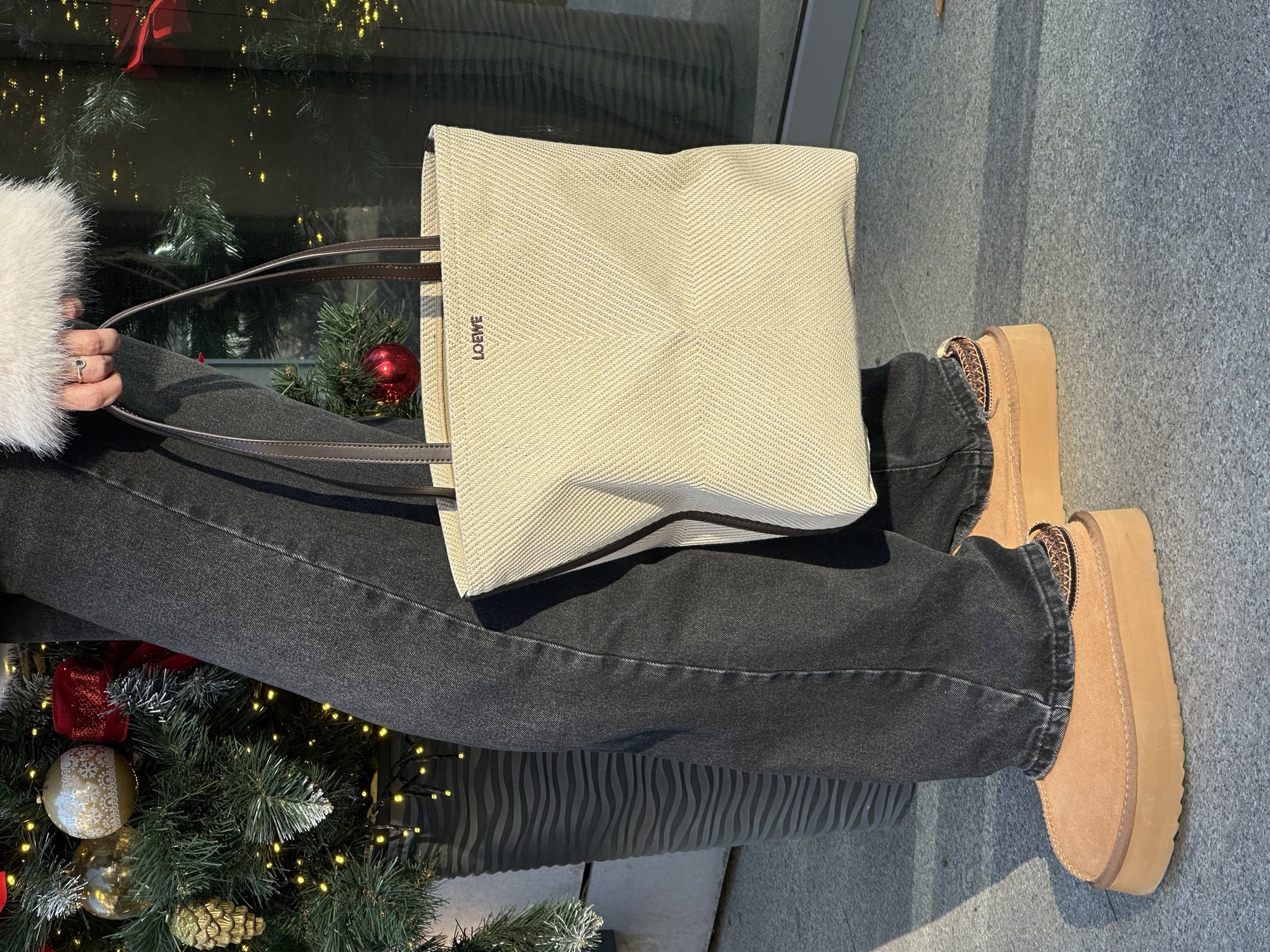 Loewe Medium Puzzle Textile Tote Bag - 8