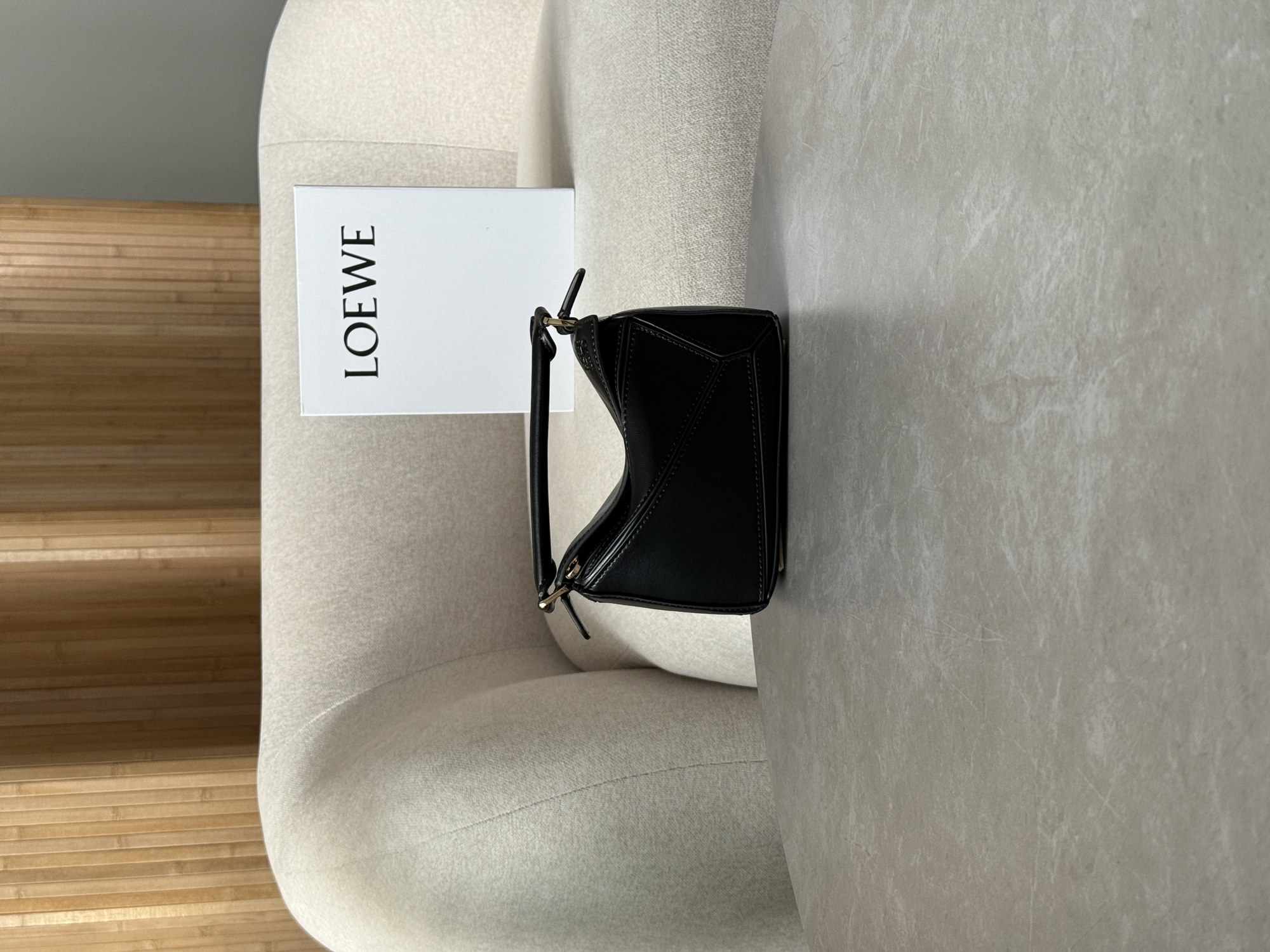 Loewe Mini Puzzle Bag Black - 13