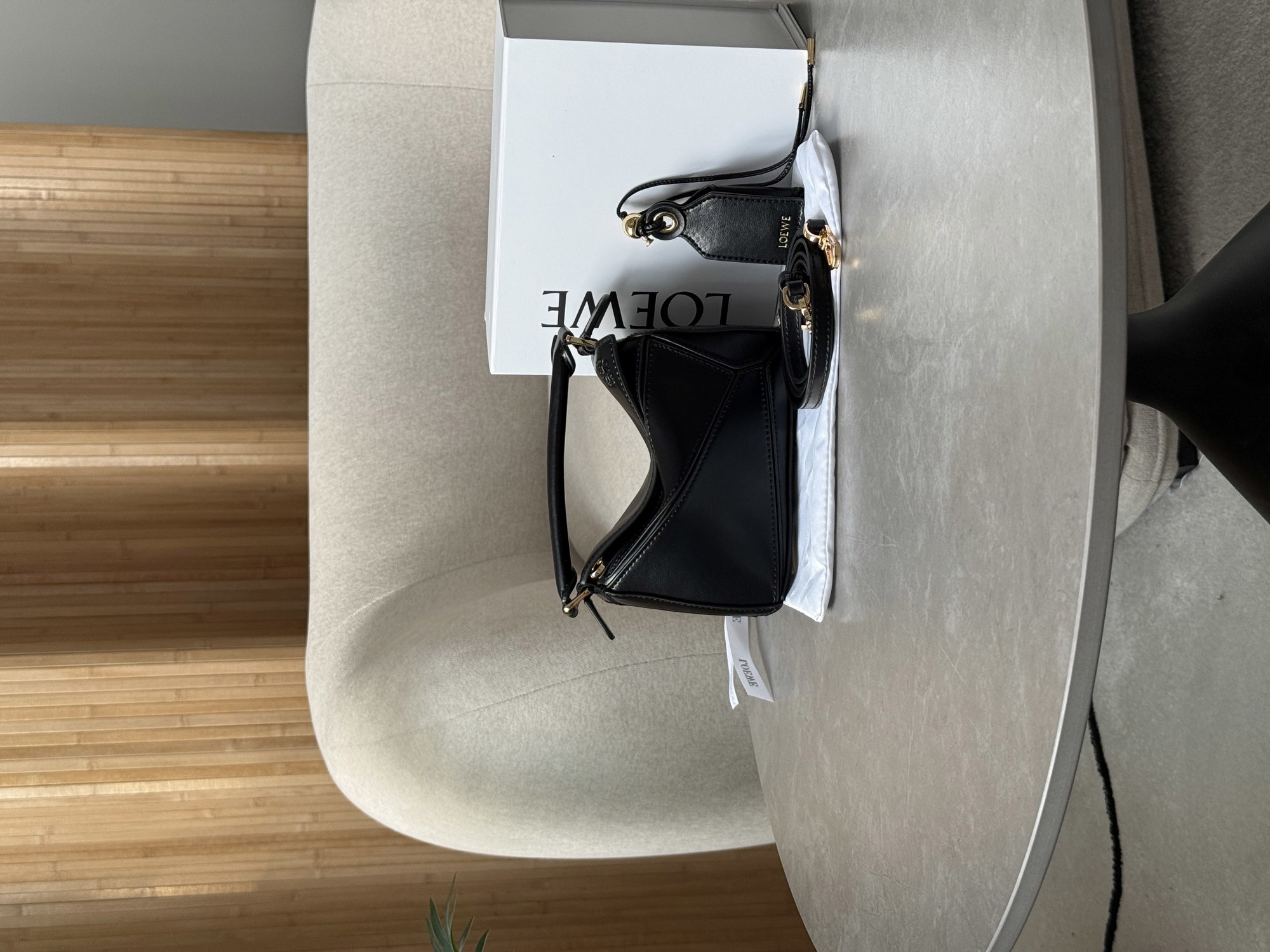Loewe Mini Puzzle Bag Black - 11