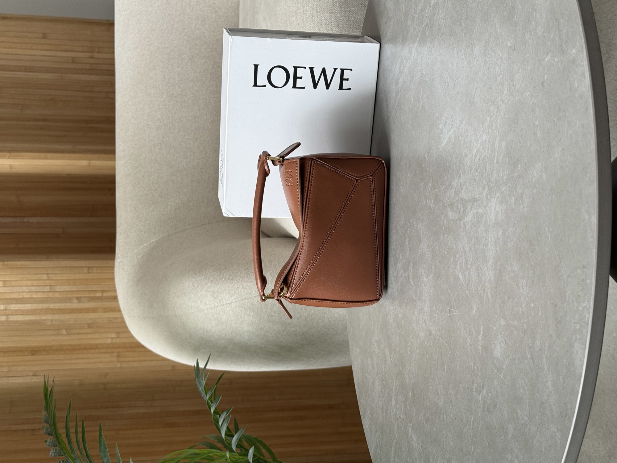 Loewe Mini Puzzle Bag Brown - 13