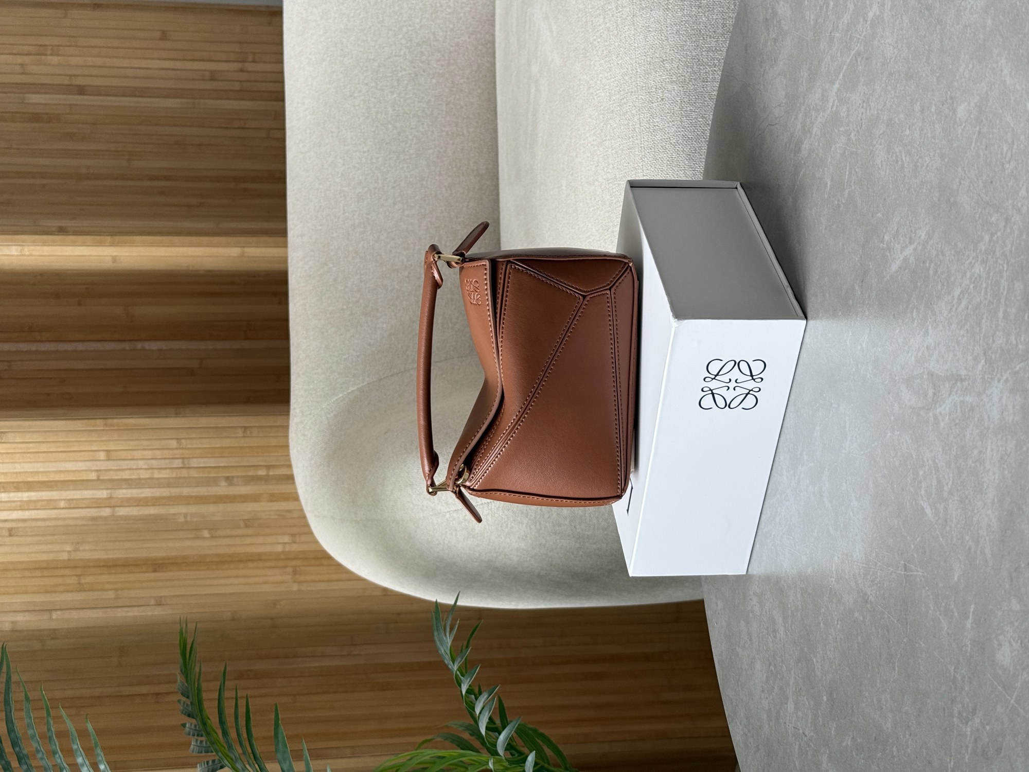 Loewe Mini Puzzle Bag Brown - 15