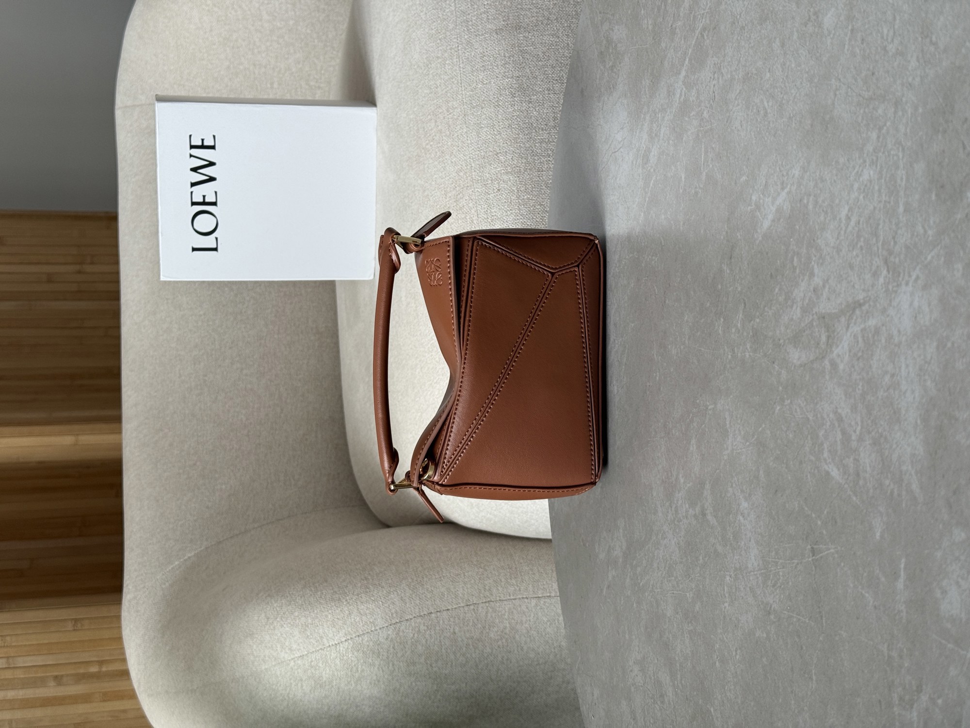 Loewe Mini Puzzle Bag Brown - 14