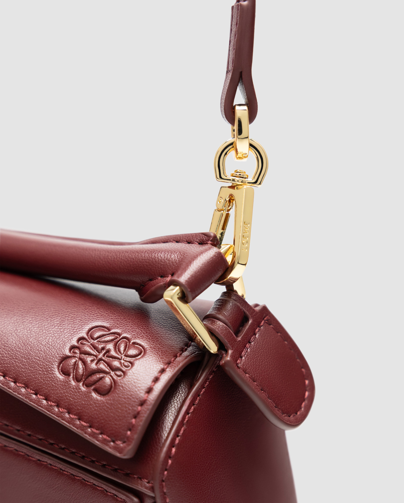 Loewe Mini Puzzle Bag Burgundy - 7