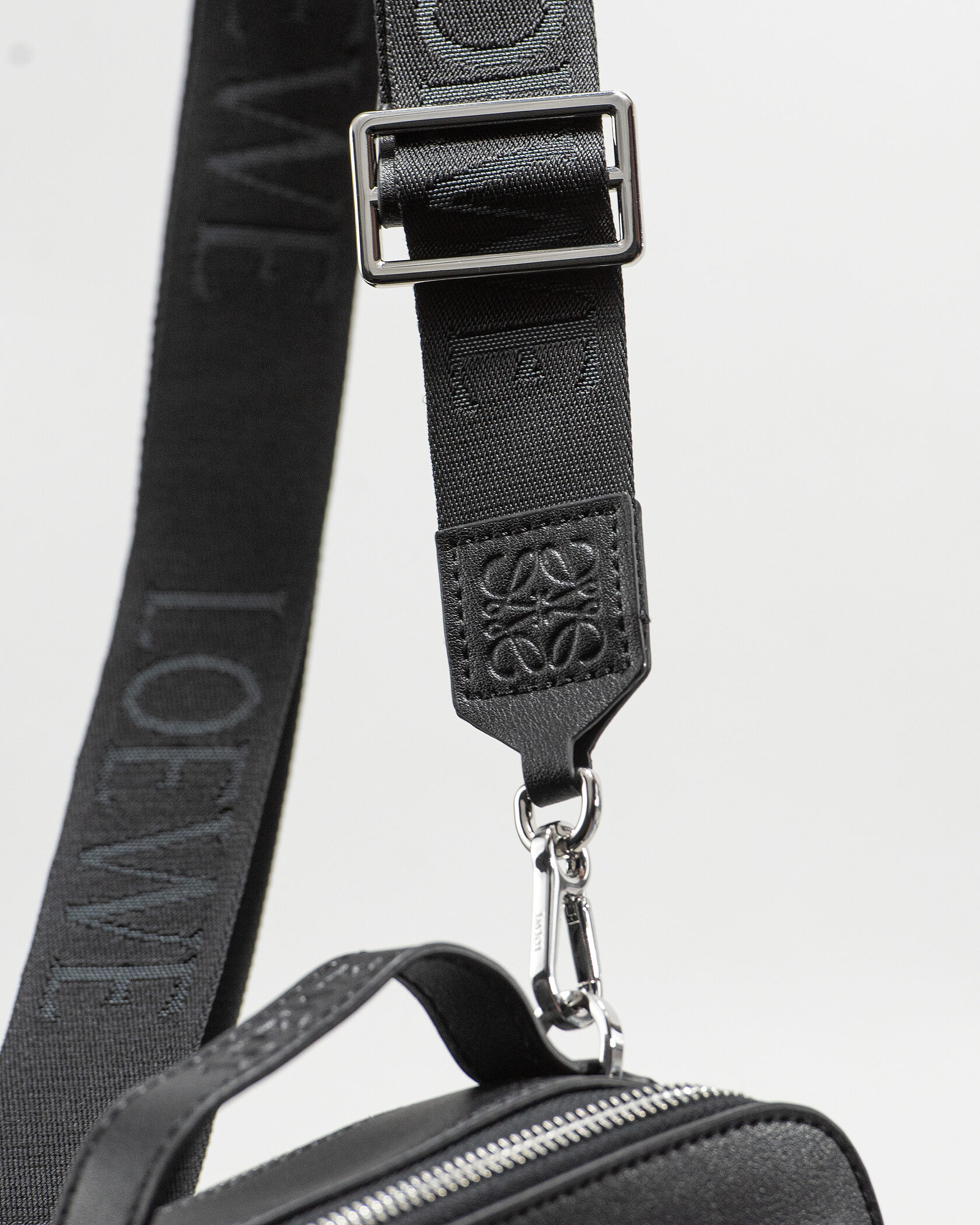 Loewe Mini Soft Box Bag Embossed Black - 13