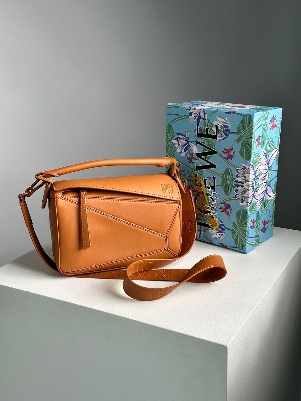 Loewe Paula's Ibiza Puzzle Bag In Classic Calfskin Ginger - 3