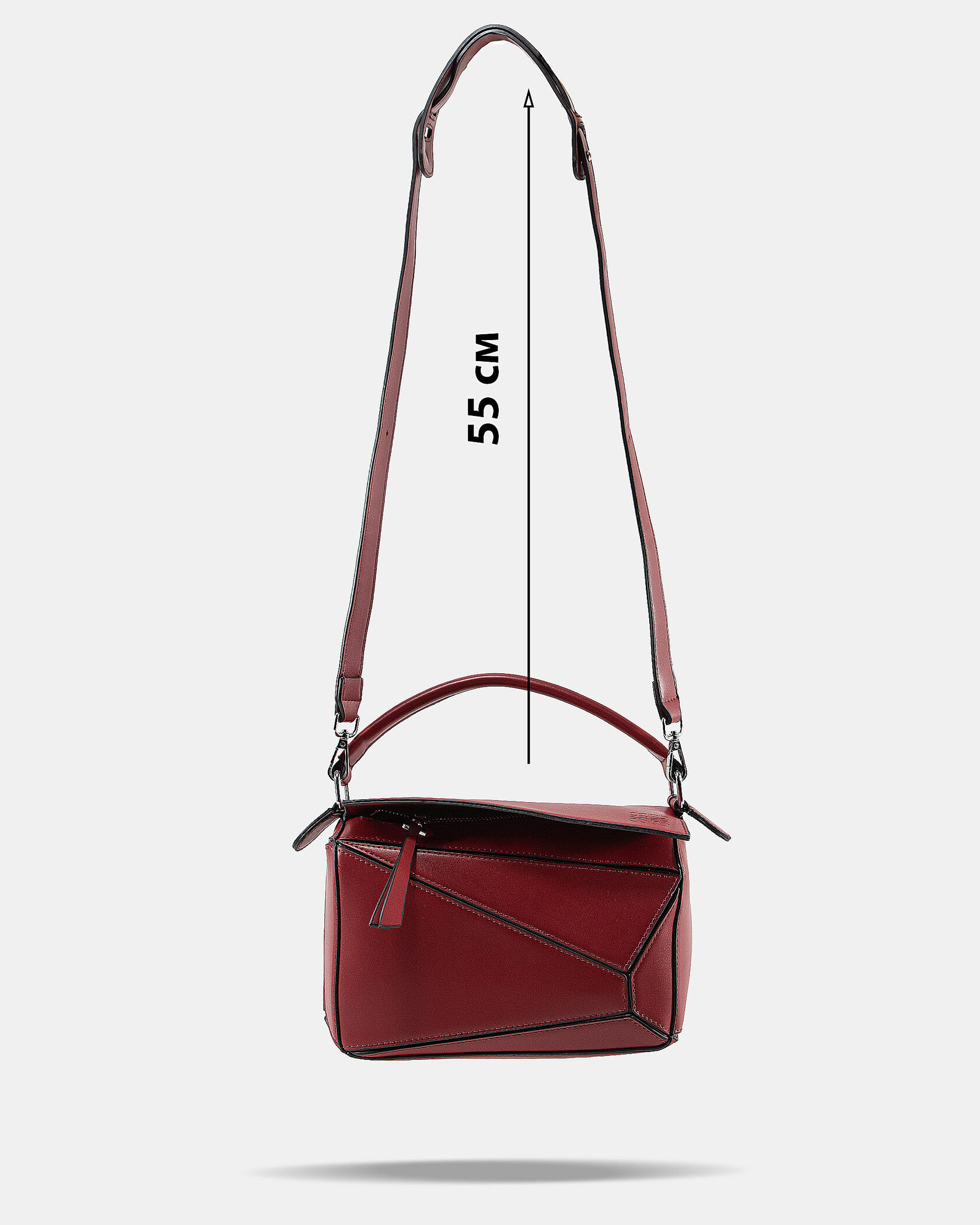 Loewe Paula's Ibiza Puzzle Bag In Classic Calfskin Red - 4