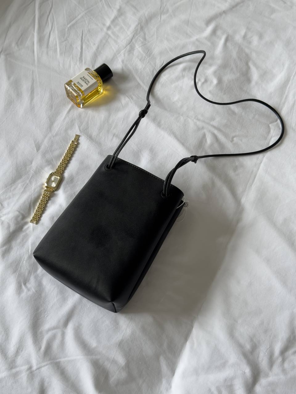 Loewe Pebble Smooth Leather Pouch Black - 7