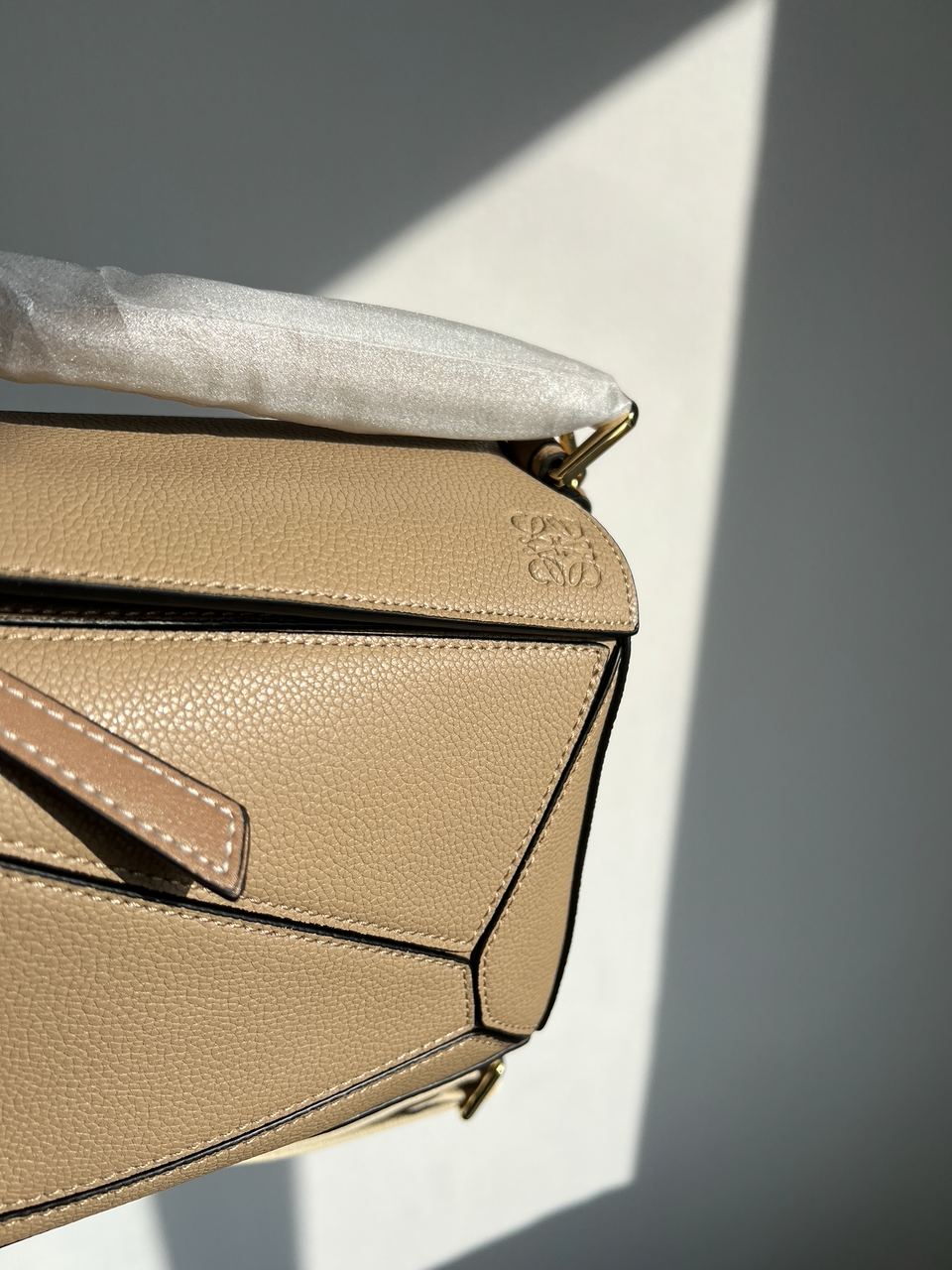 Loewe Small Puzzle Bag in Classic Calfskin Beige - 17