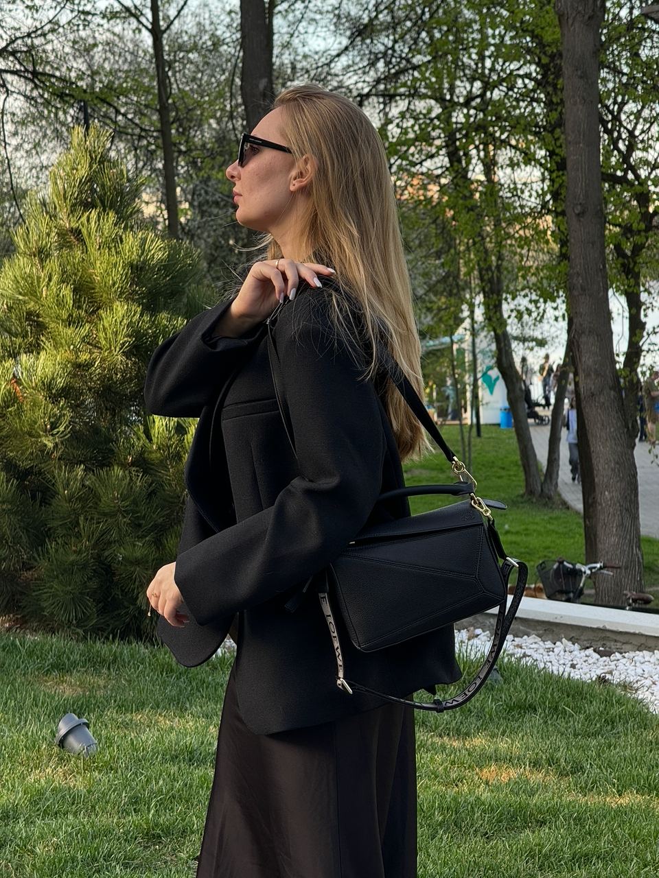 Loewe Small Puzzle Bag in Classic Calfskin Black - 7