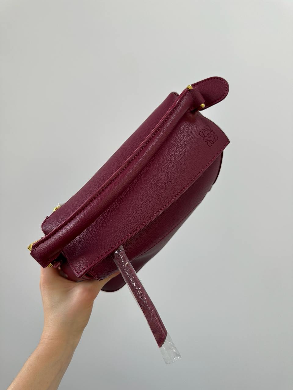 Loewe Small Puzzle Bag In Classic Calfskin Burgundy - 10