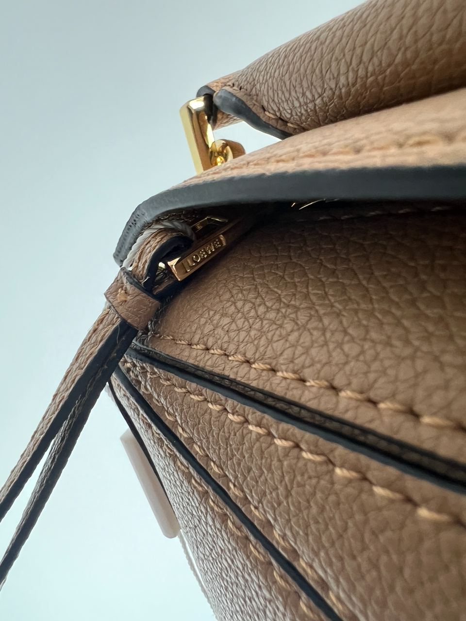 Loewe Small Puzzle Bag in Classic Calfskin Caramel - 14