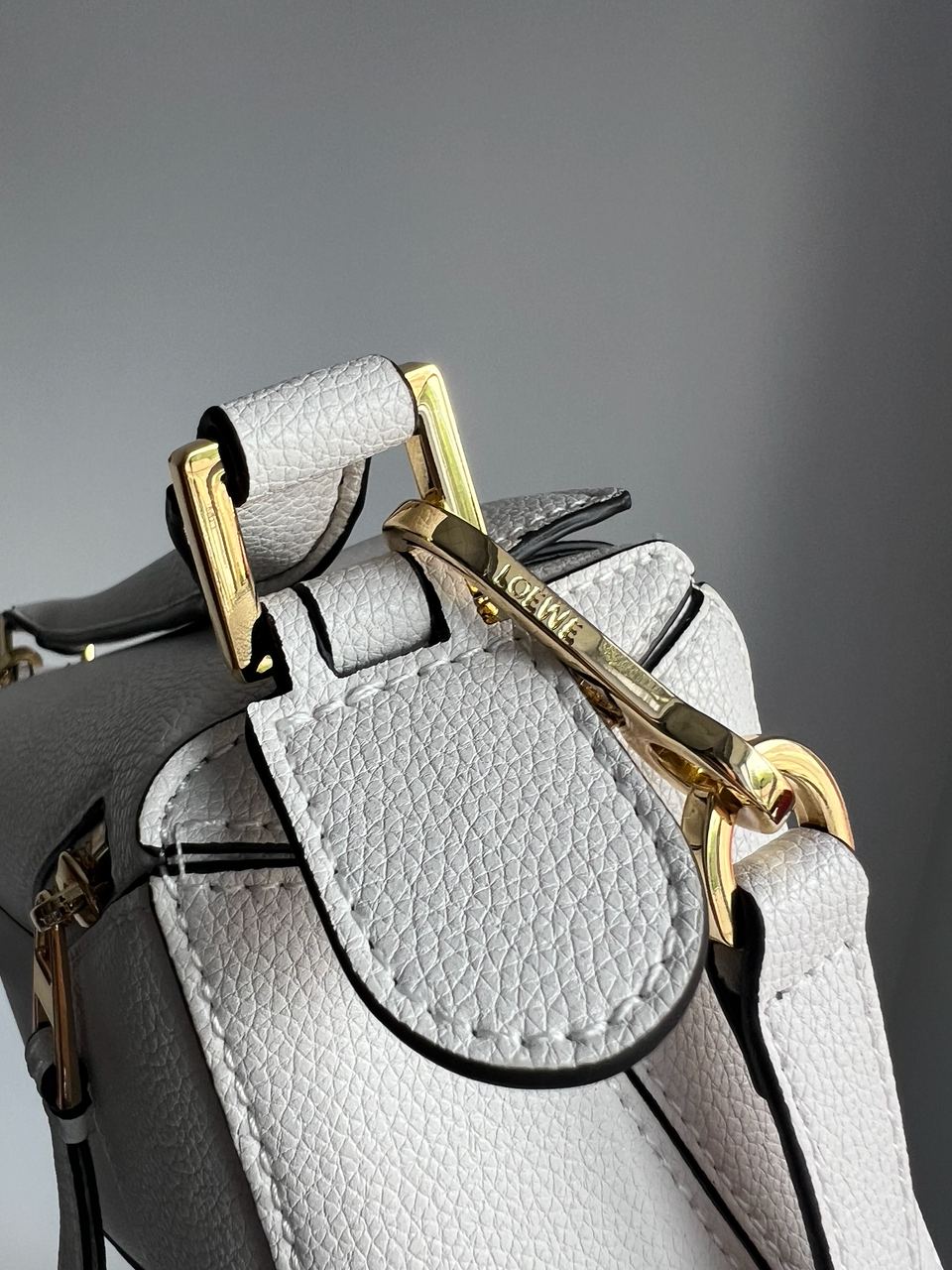 Loewe Small Puzzle Bag in Classic Calfskin White - 8