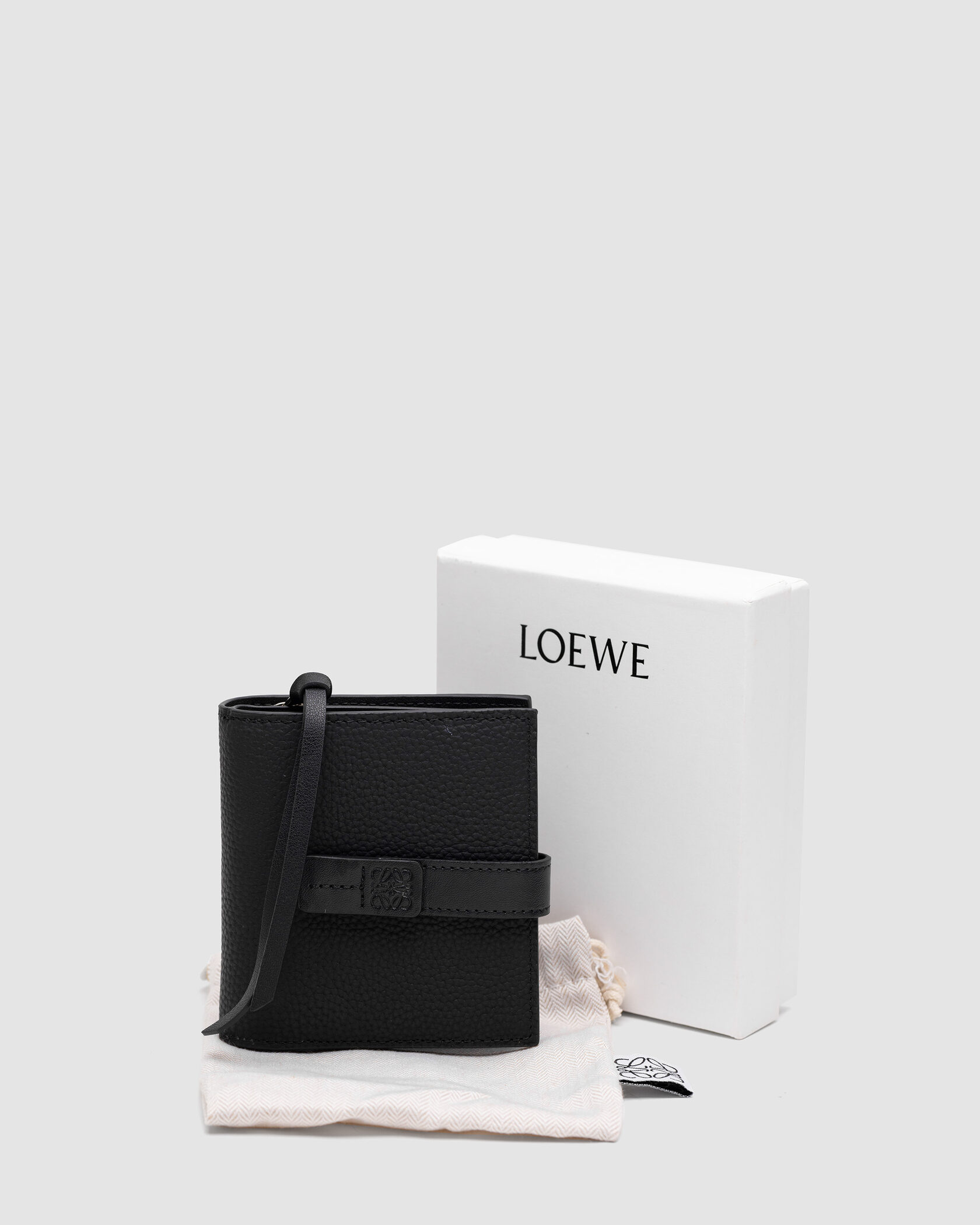 Loewe Two-tone Leather Wallet Black - 2