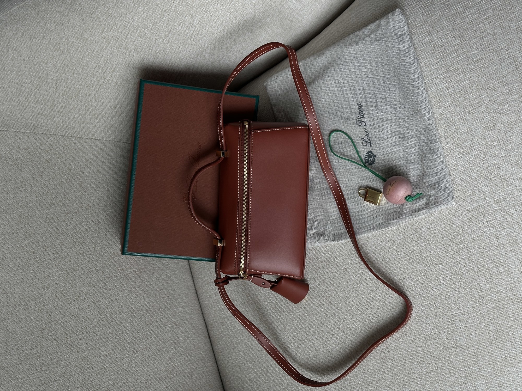 Loro Piana Extra Bag 19 Ginger Leather - 7