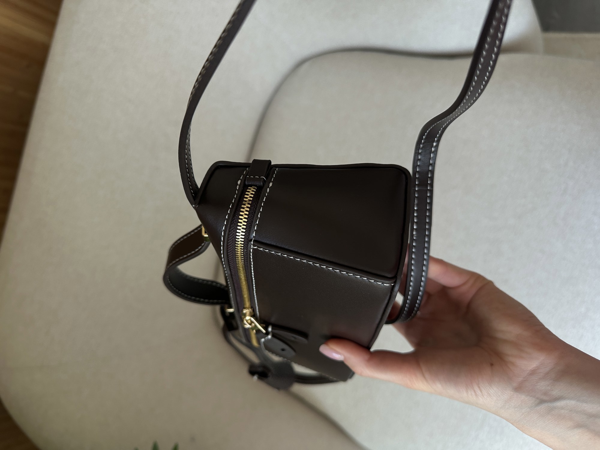 Loro Piana Extra Bag L19 Chocolate Leather - 13