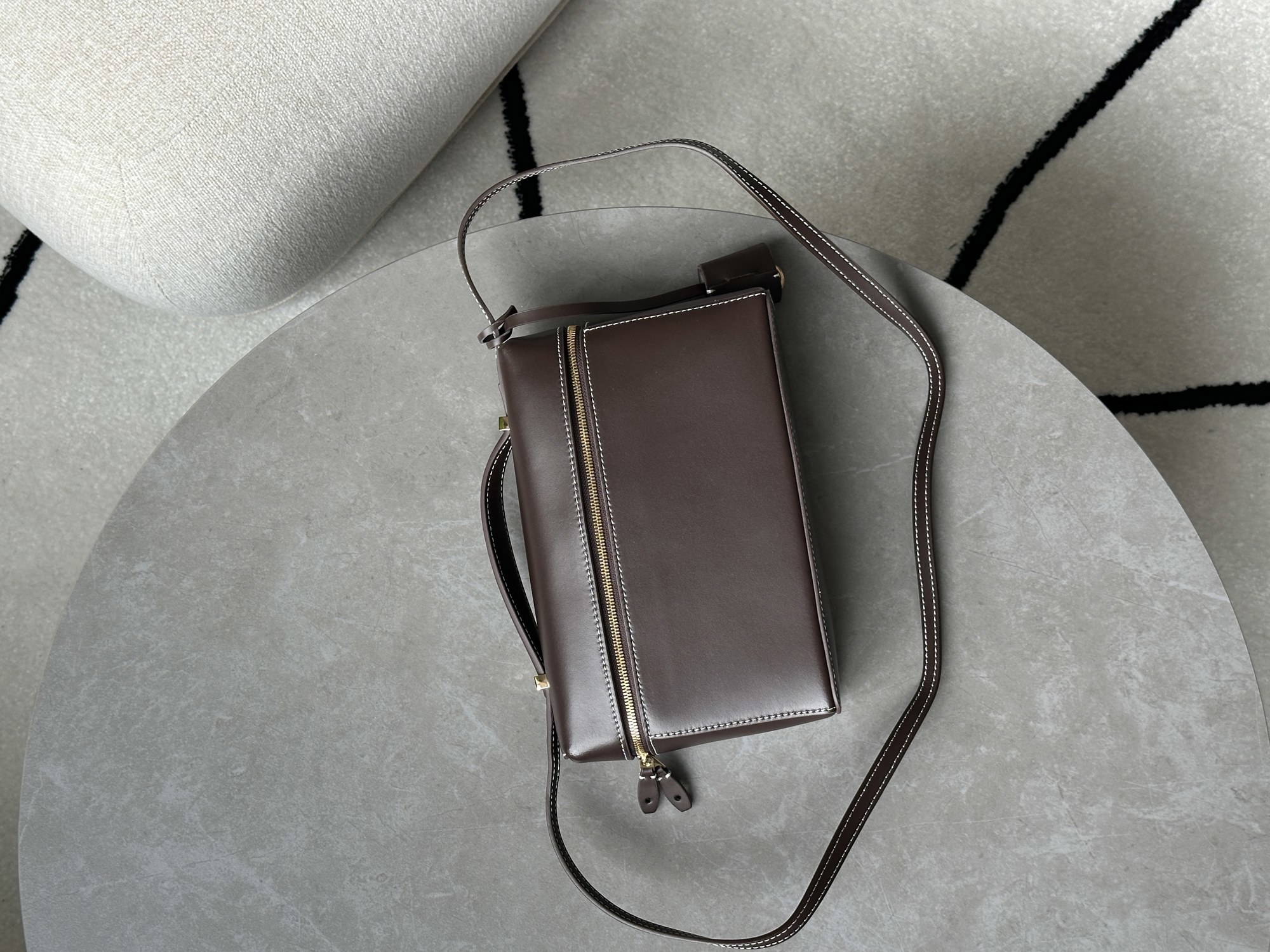 Loro Piana Extra Bag L23 Chocolate Leather - 10