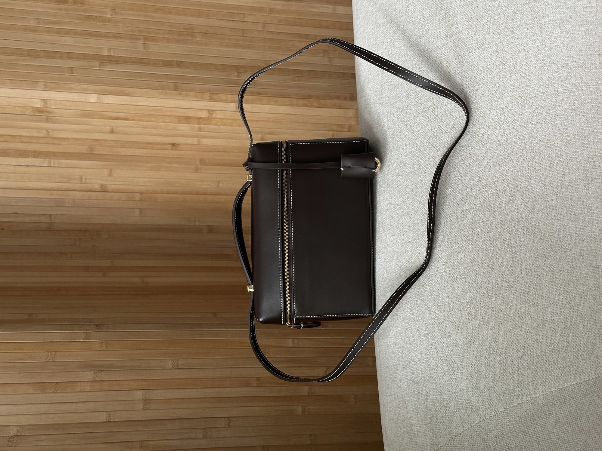 Loro Piana Extra Bag L23 Chocolate Leather - 8