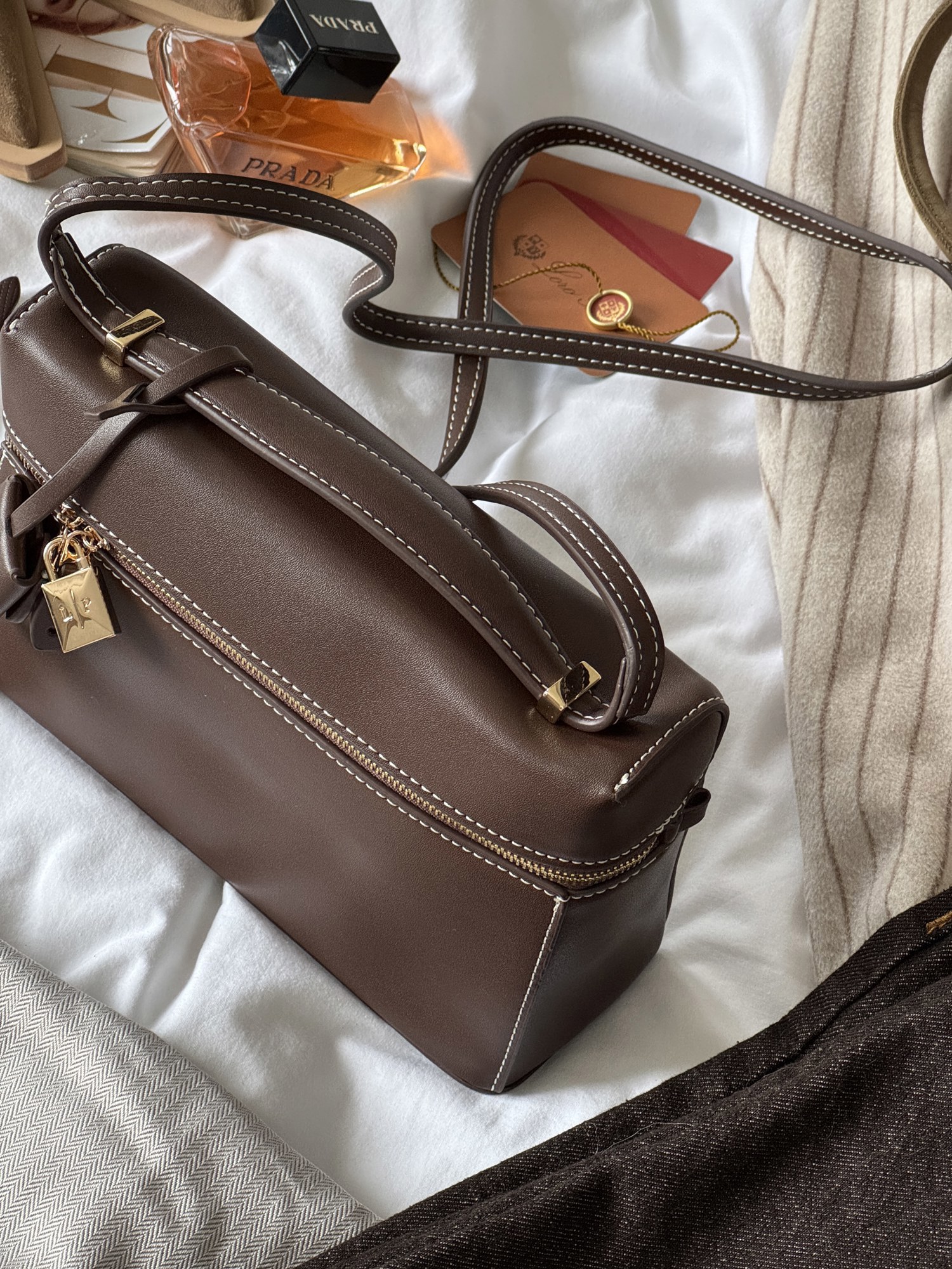 Loro Piana Extra Bag L27 Brown - 12