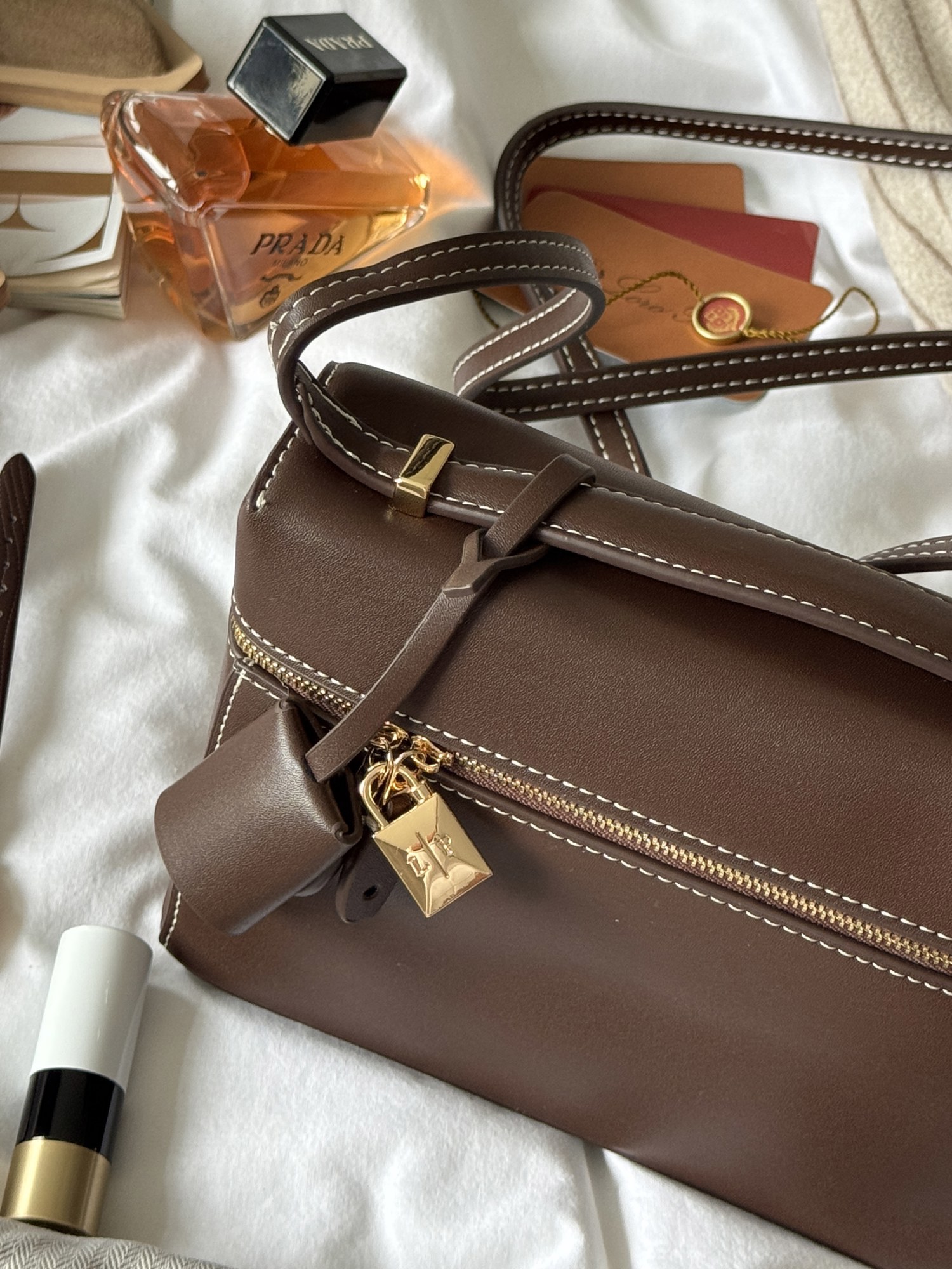 Loro Piana Extra Bag L27 Brown - 4