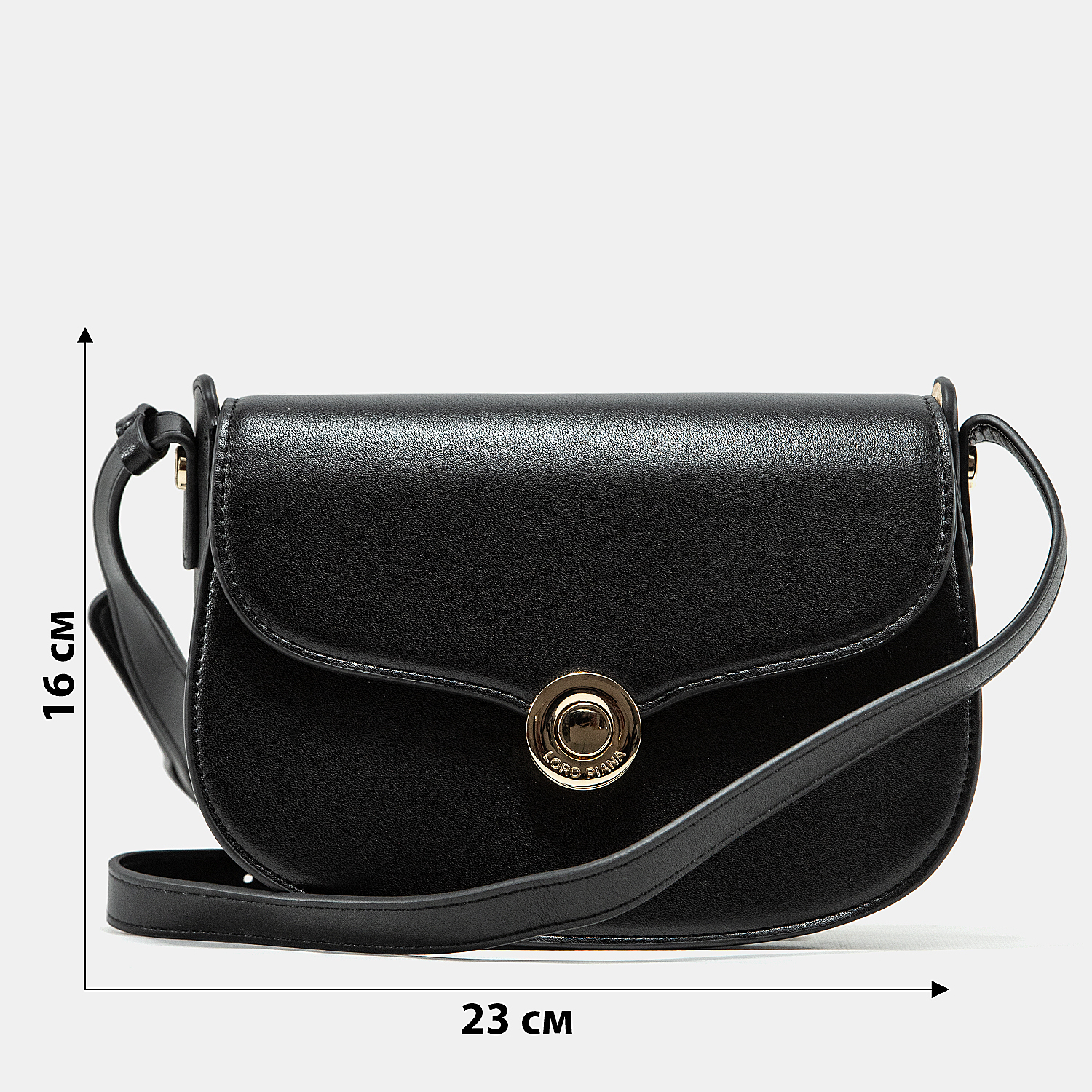 Loro Piana Small Ghiera Bag in Black Smooth Calfskin - 3