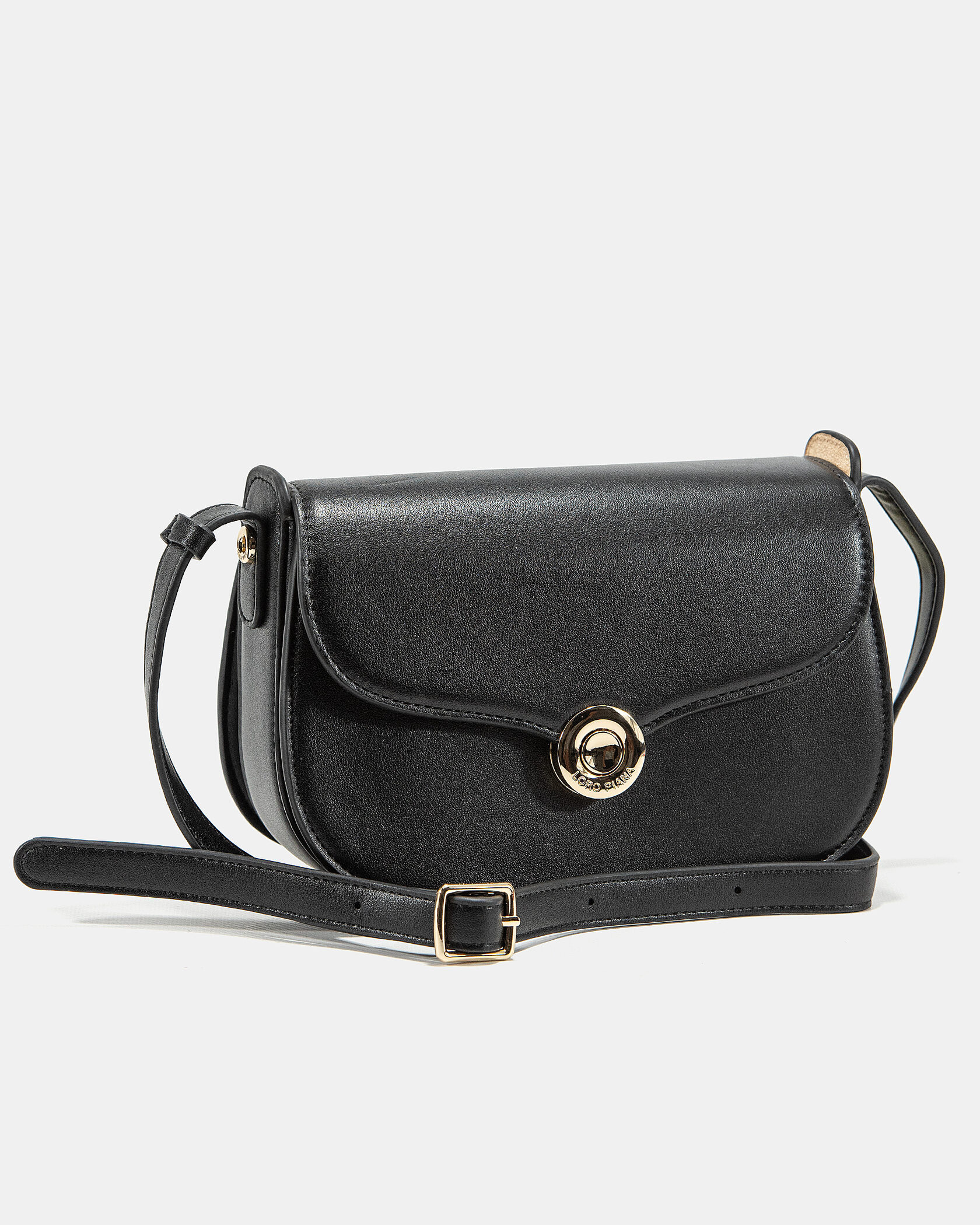 Loro Piana Small Ghiera Bag in Black Smooth Calfskin - 6