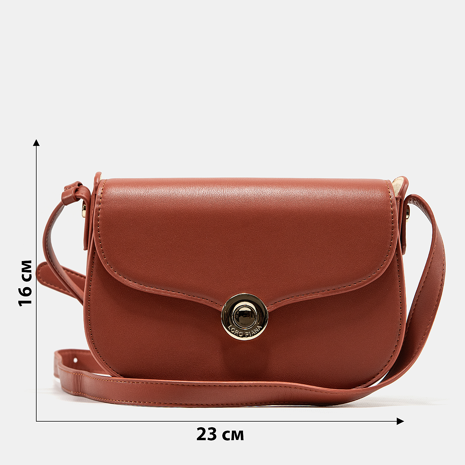 Loro Piana Small Ghiera Bag in Terracotta Smooth Calfskin - 3