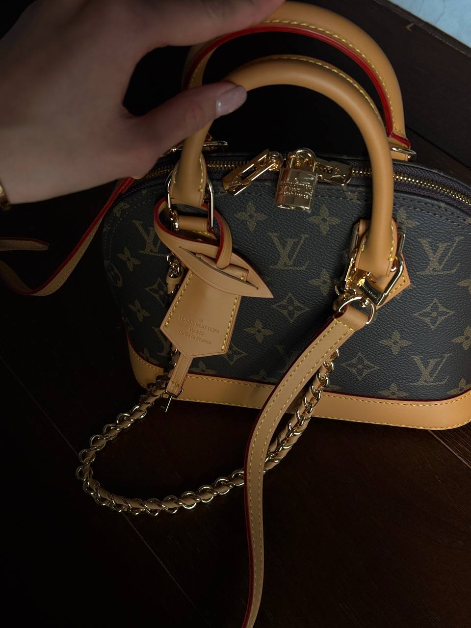 Louis Vuitton Alma BB Bag Brown/Beige - 5